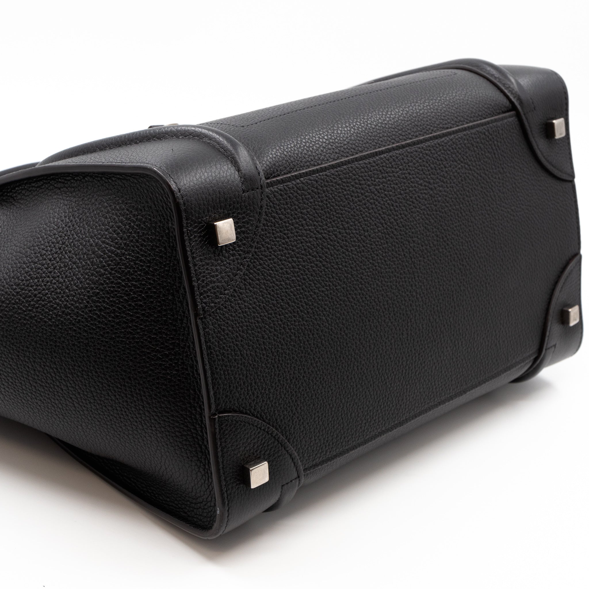 Mini Luggage Black Leather