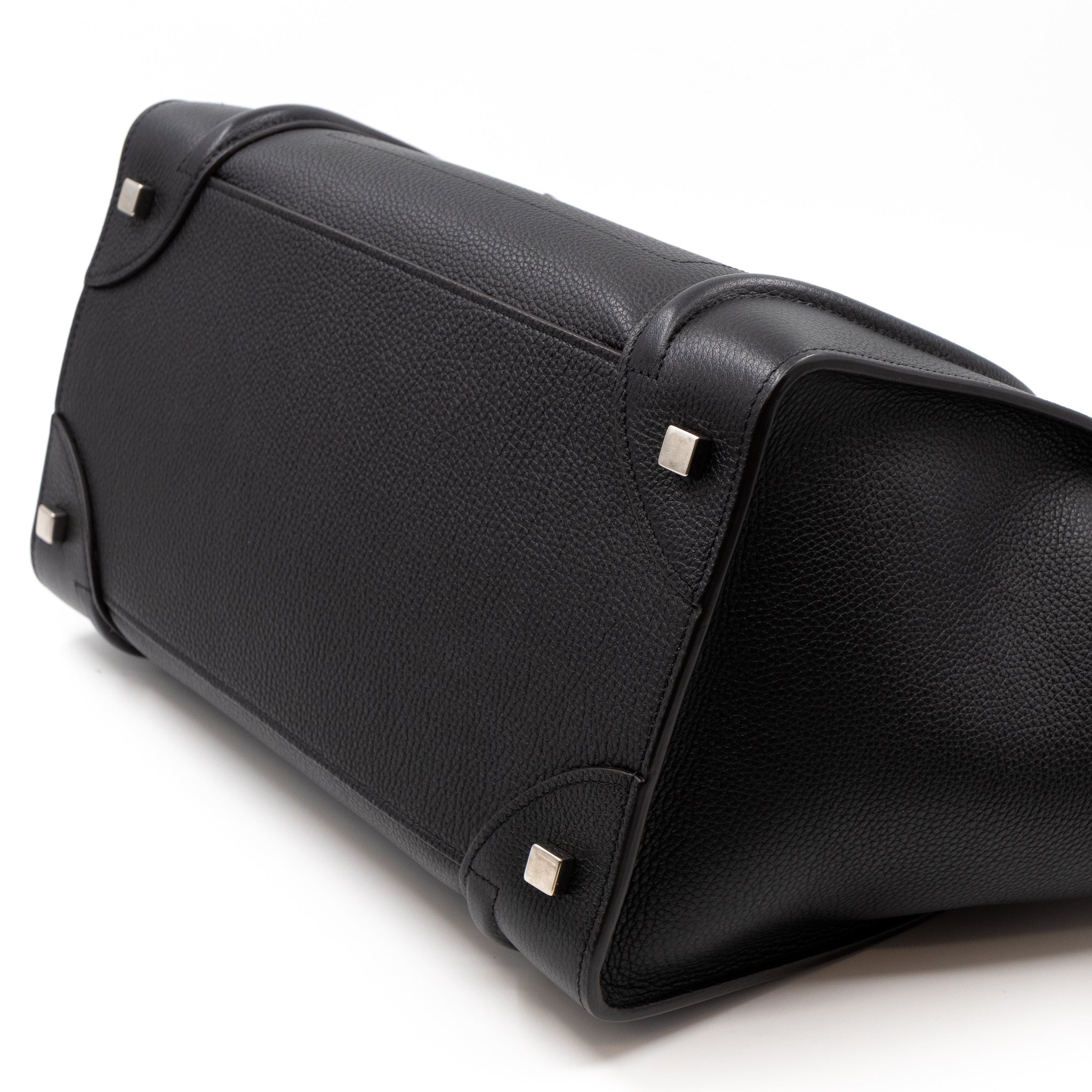 Mini Luggage Black Leather