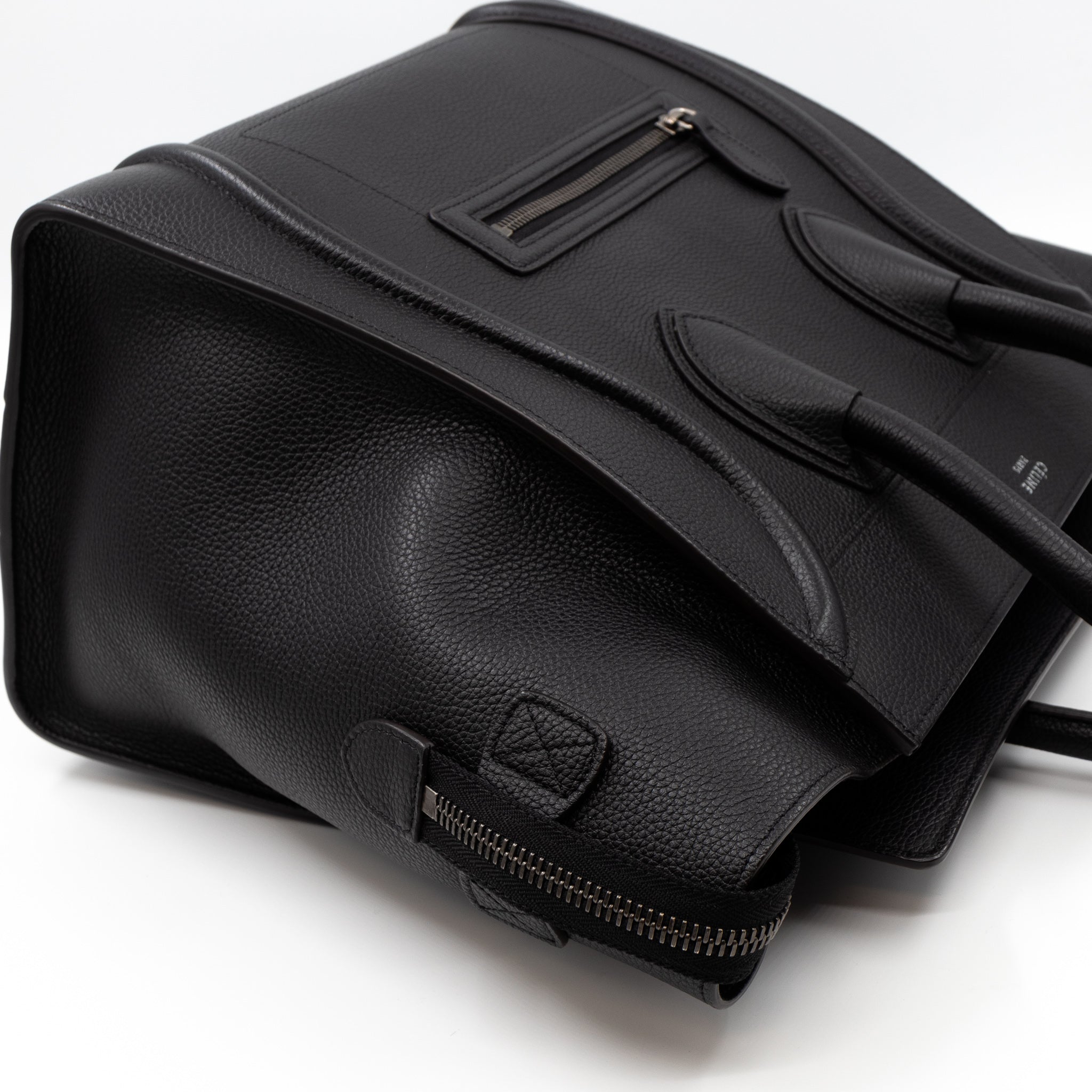 Mini Luggage Black Leather