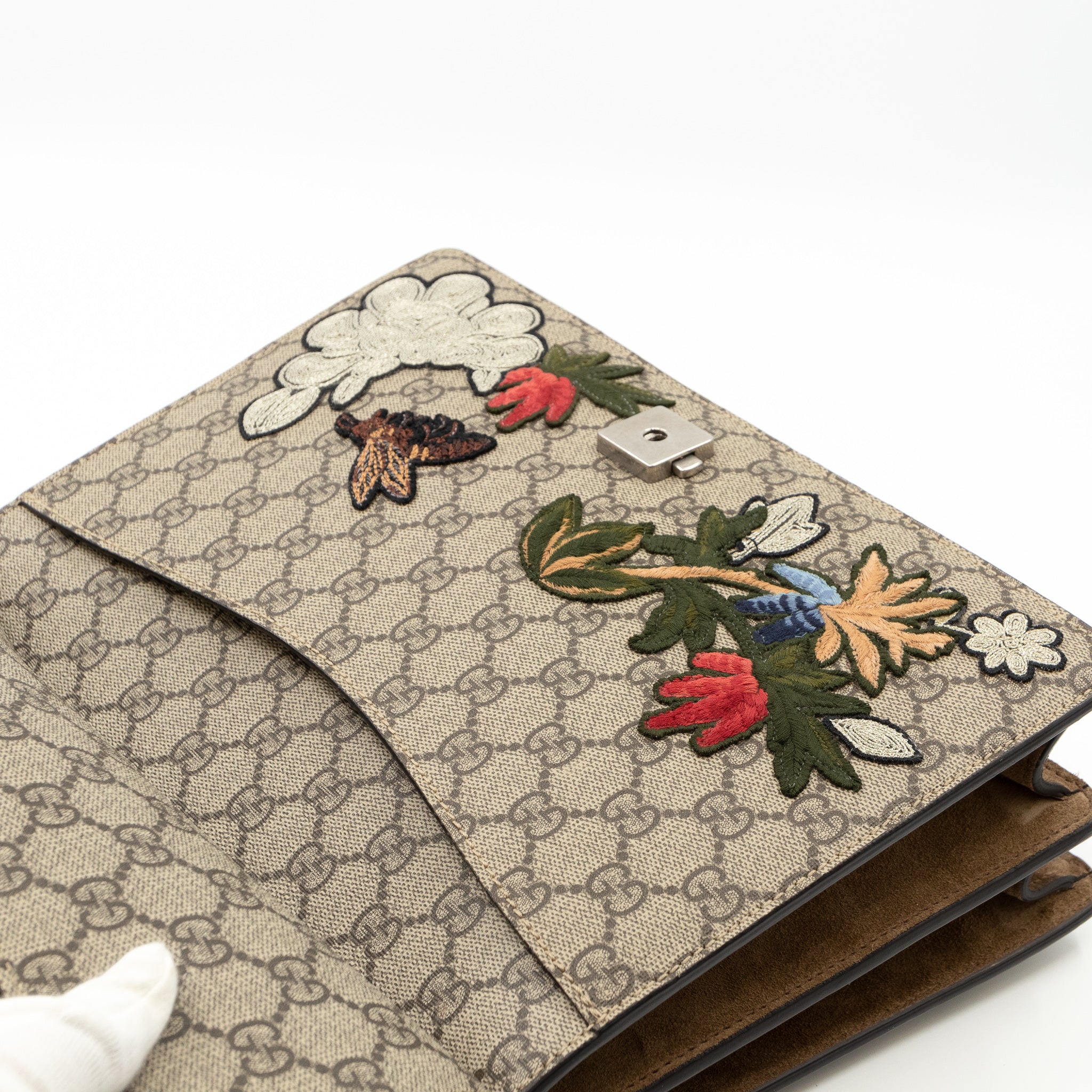 Dionysus Medium GG Supreme Phoenix Embroidered