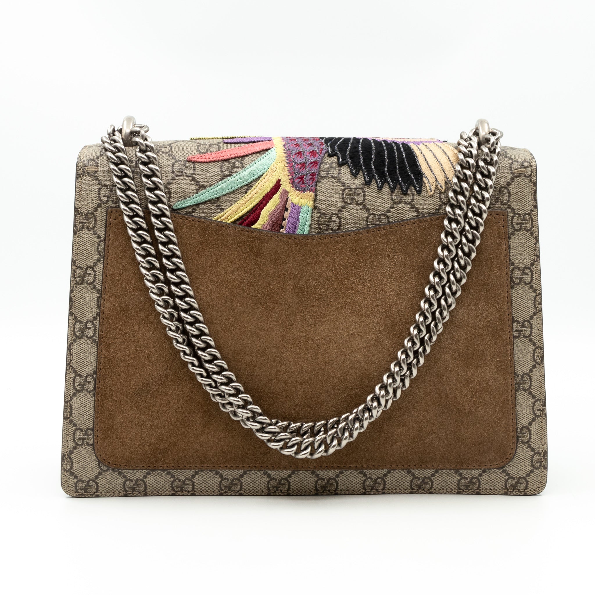 Dionysus Medium GG Supreme Phoenix Embroidered