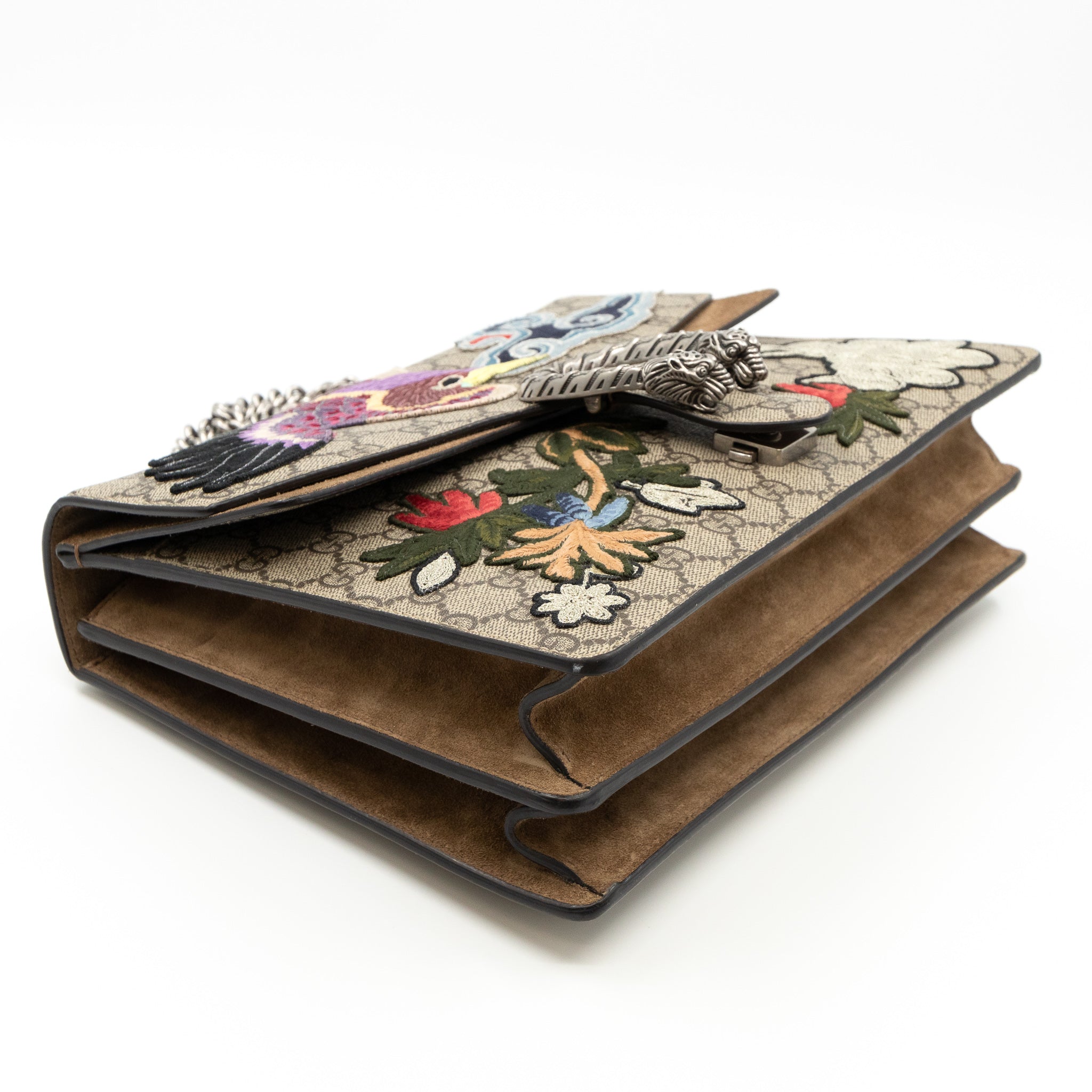 Dionysus Medium GG Supreme Phoenix Embroidered