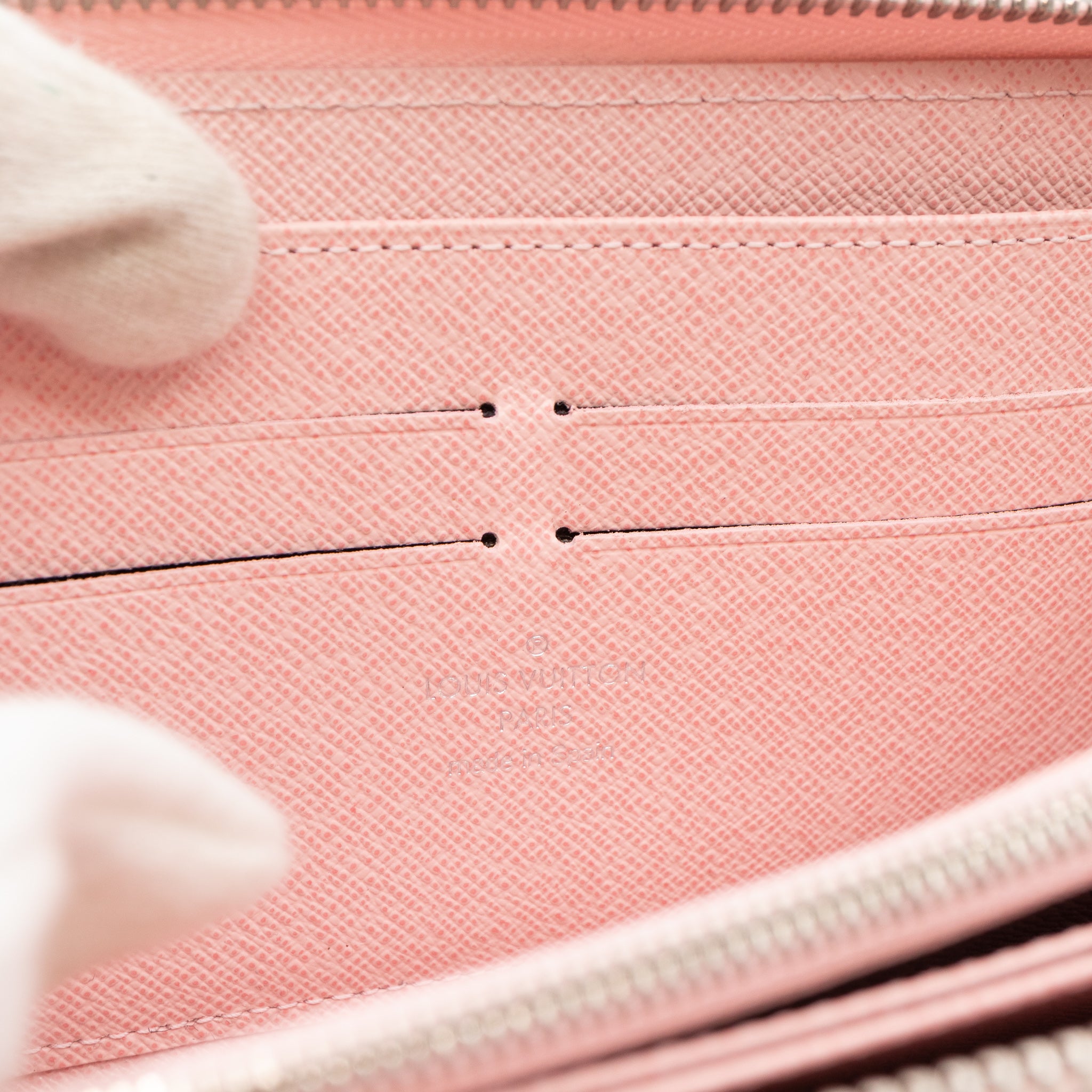 Zippy Wallet Epi Leather Rose Ballerine