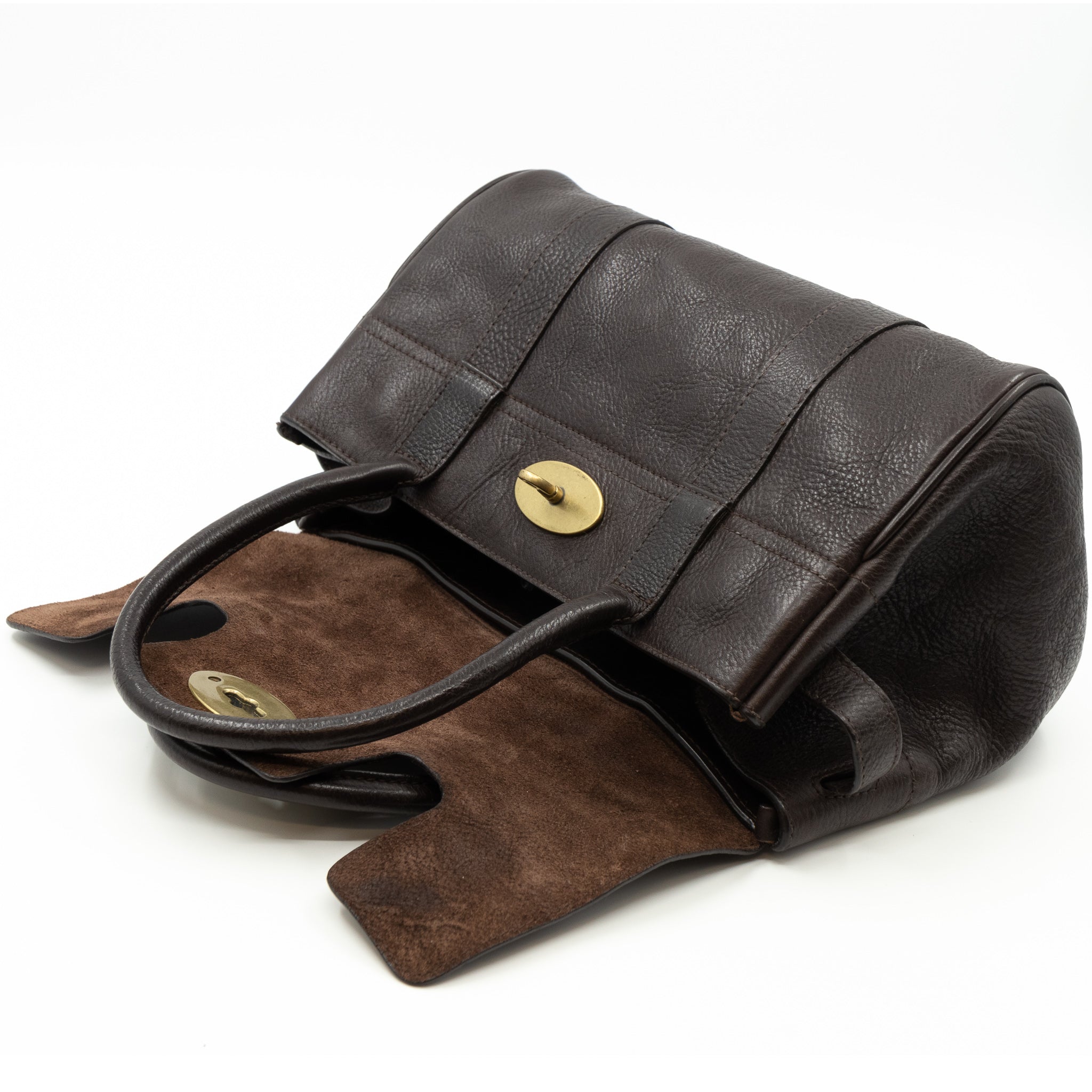 Small Bayswater Chocolate Leather