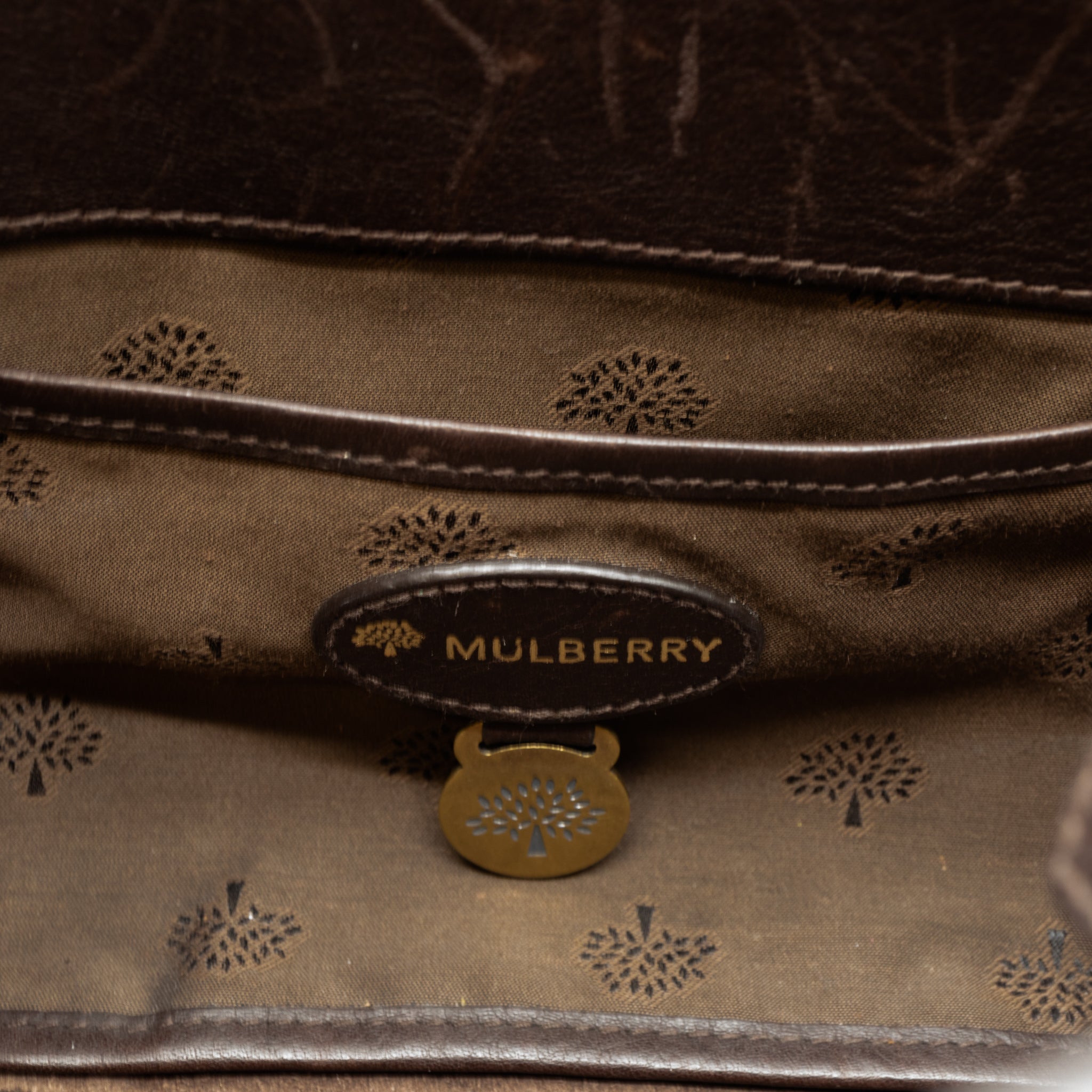 Small Bayswater Chocolate Leather