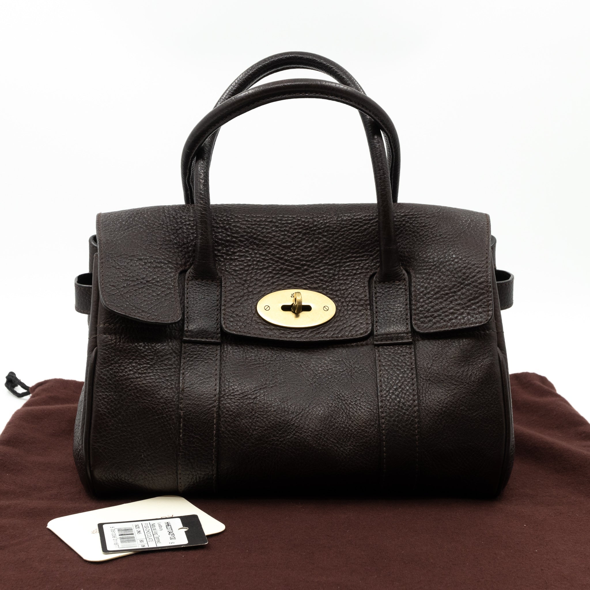 Small Bayswater Chocolate Leather