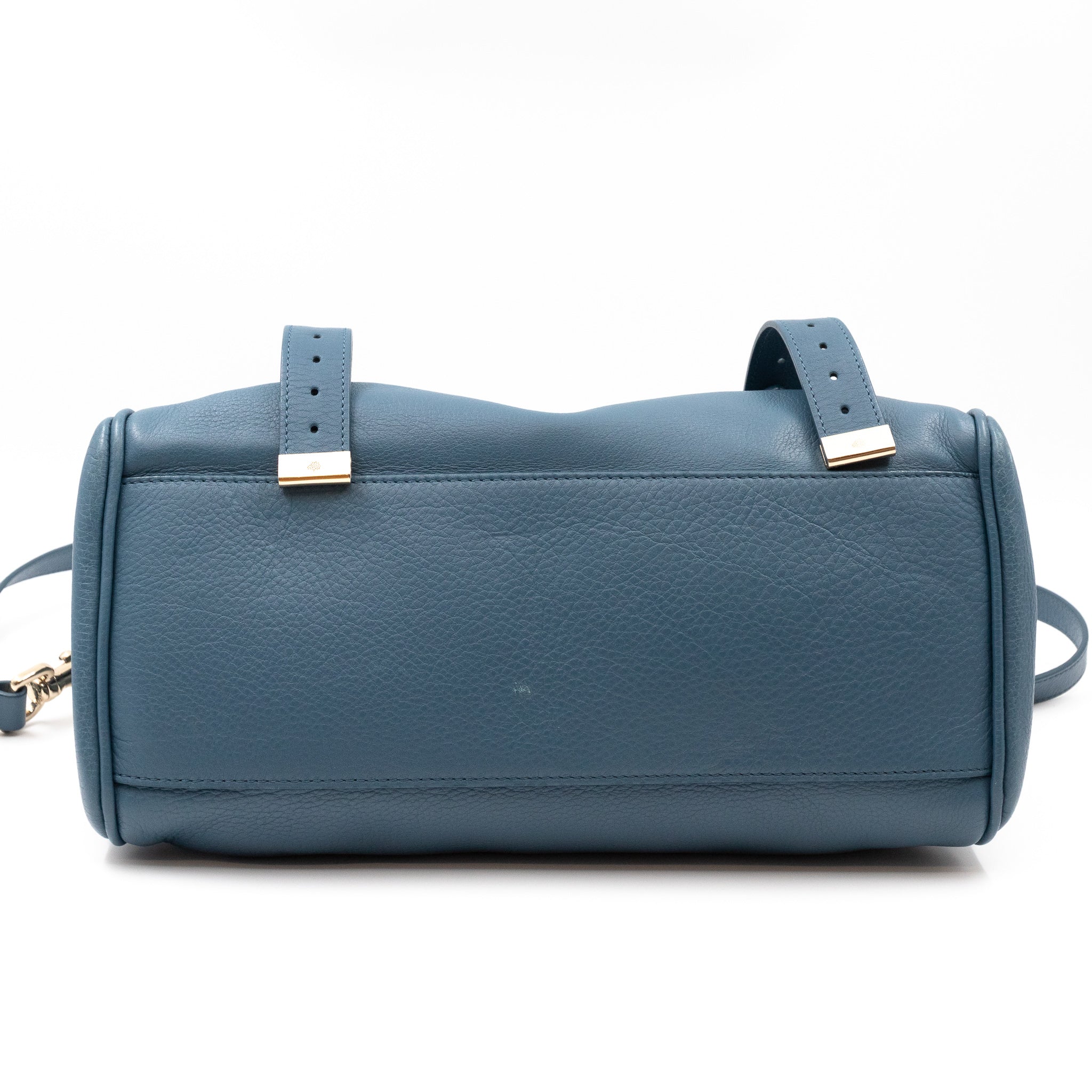 Alexa Studded Steel Blue Leather