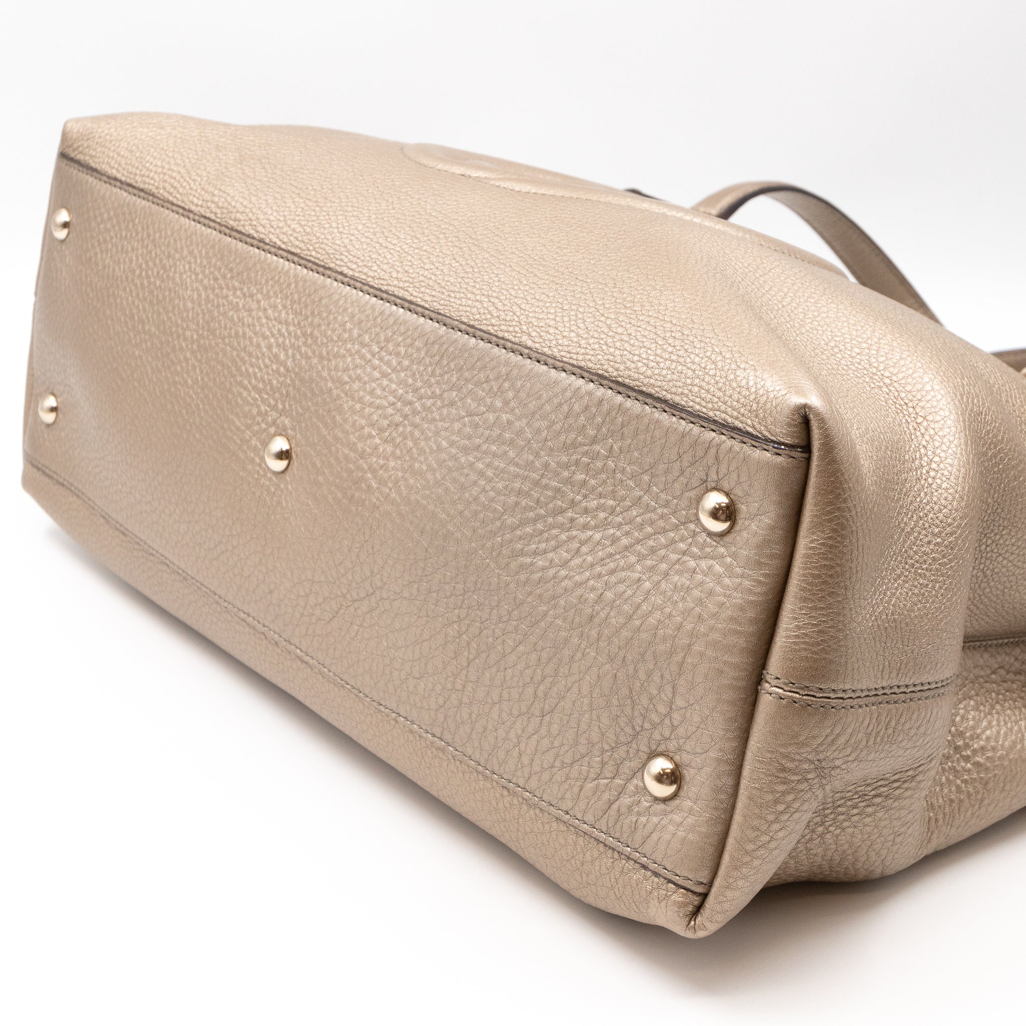 Soho Working Tote Champagne Leather