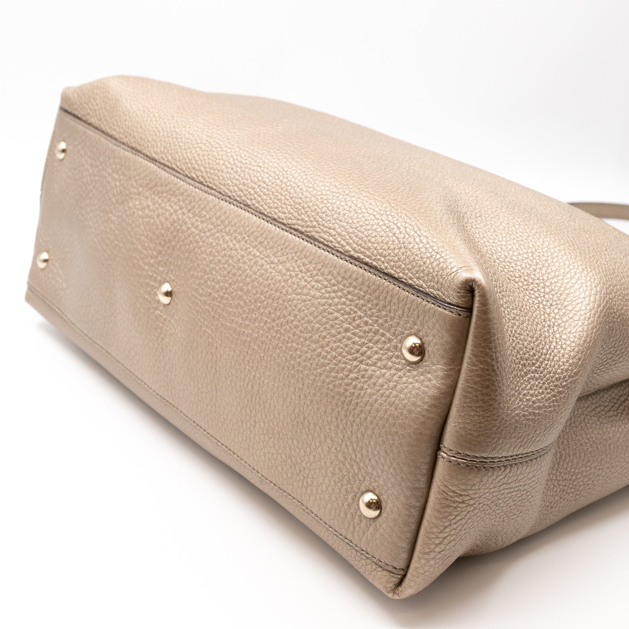 Soho Working Tote Champagne Leather