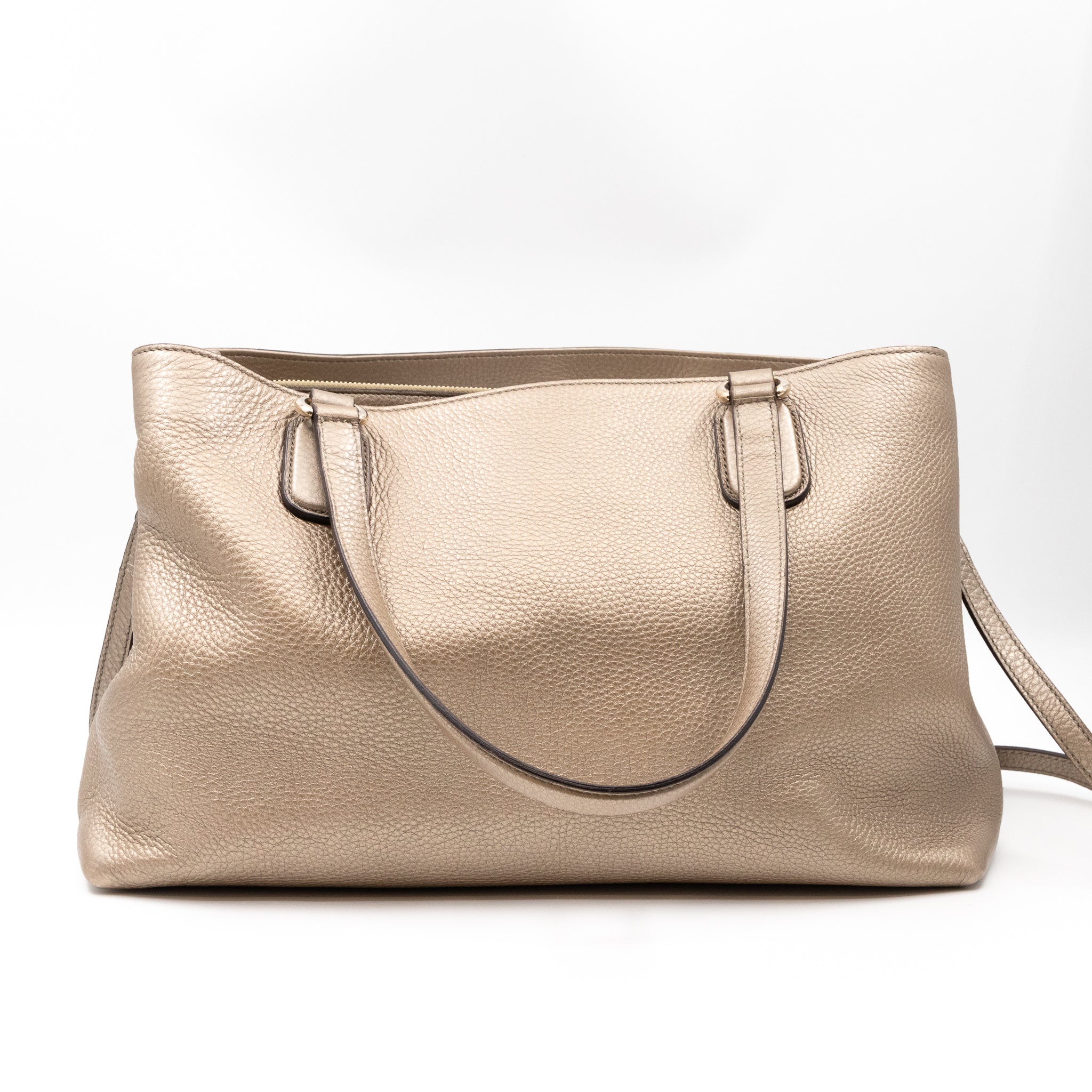 Soho Working Tote Champagne Leather