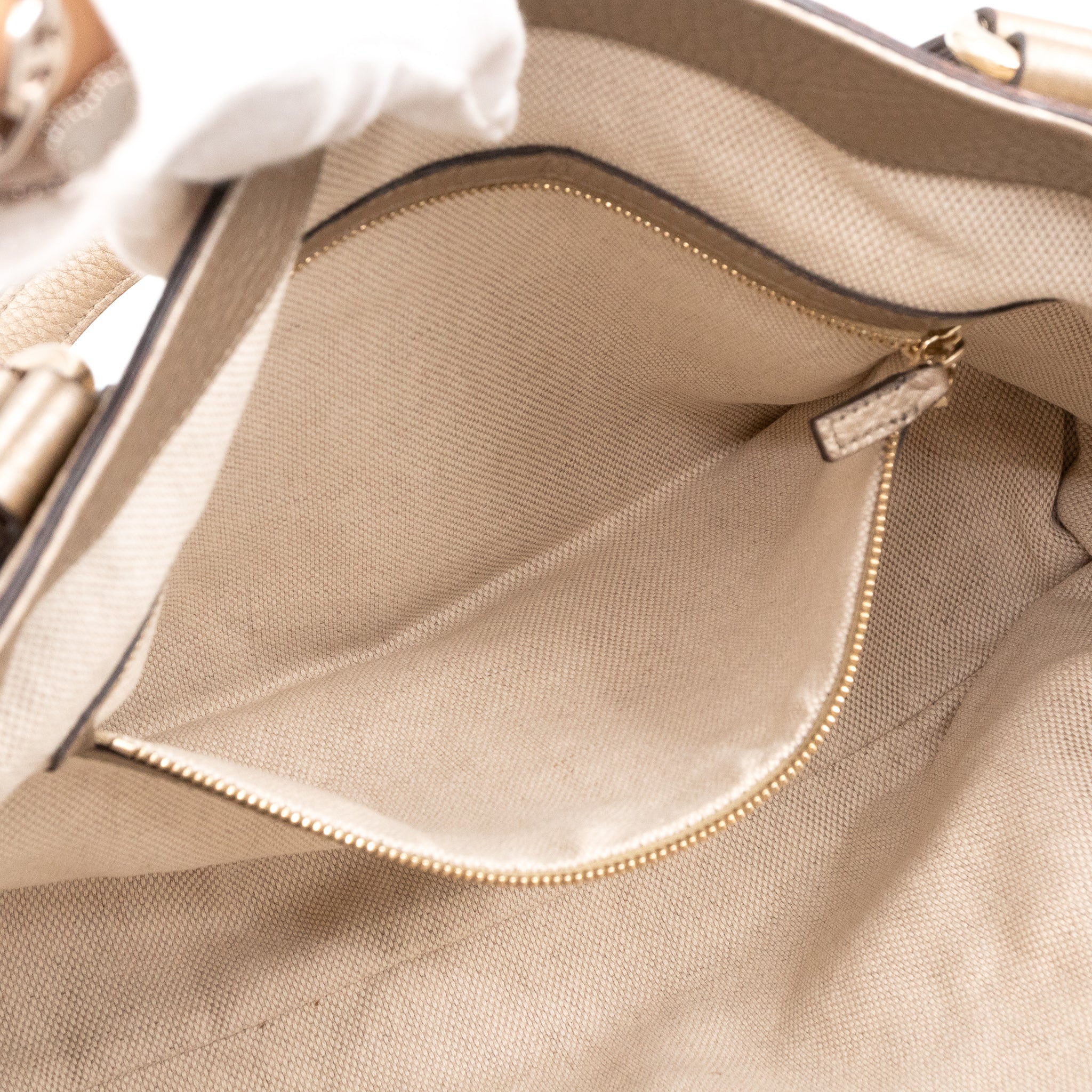 Soho Working Tote Champagne Leather