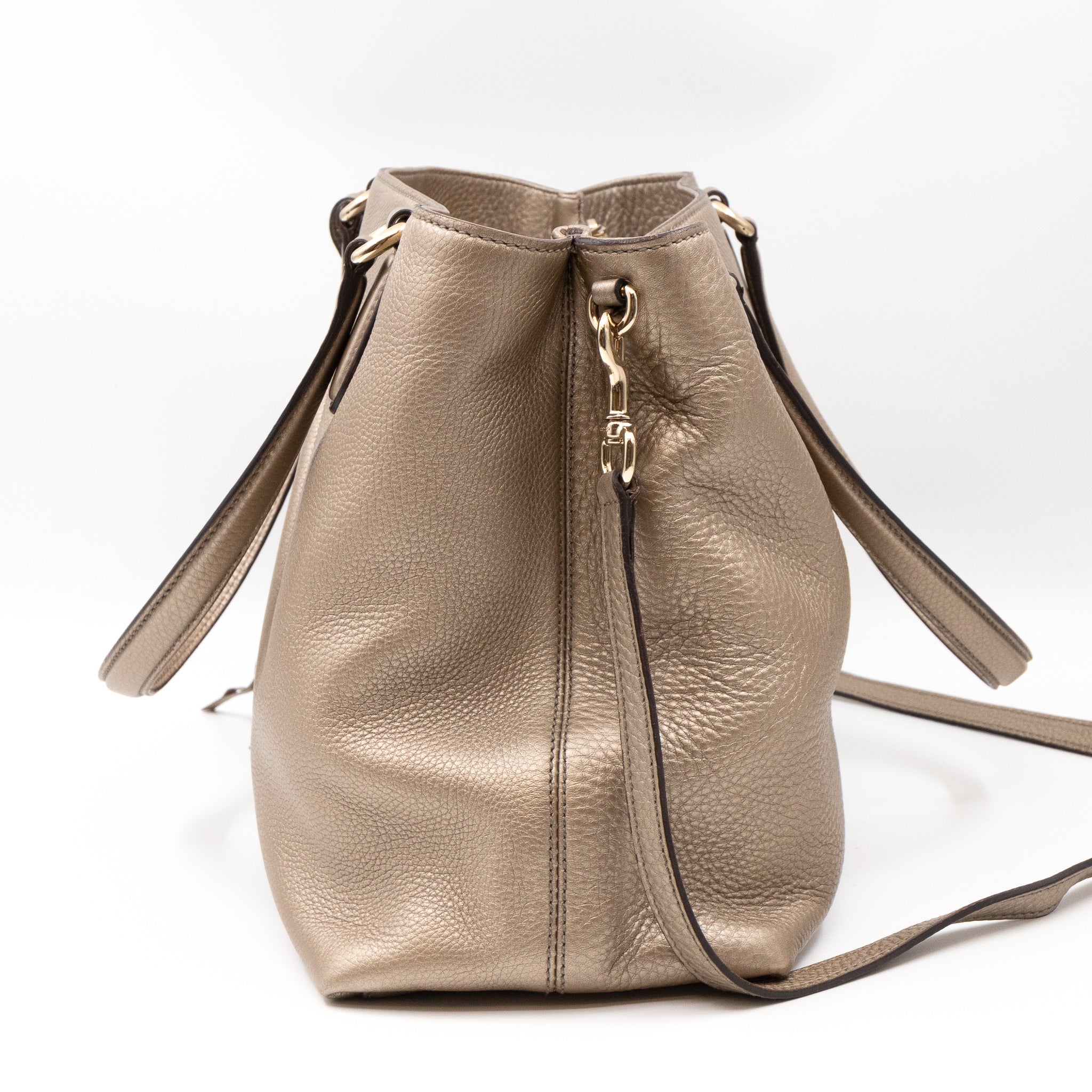 Soho Working Tote Champagne Leather