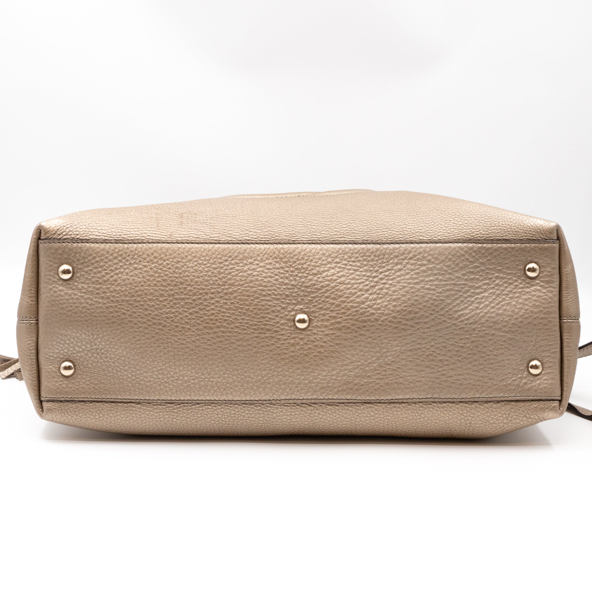 Soho Working Tote Champagne Leather