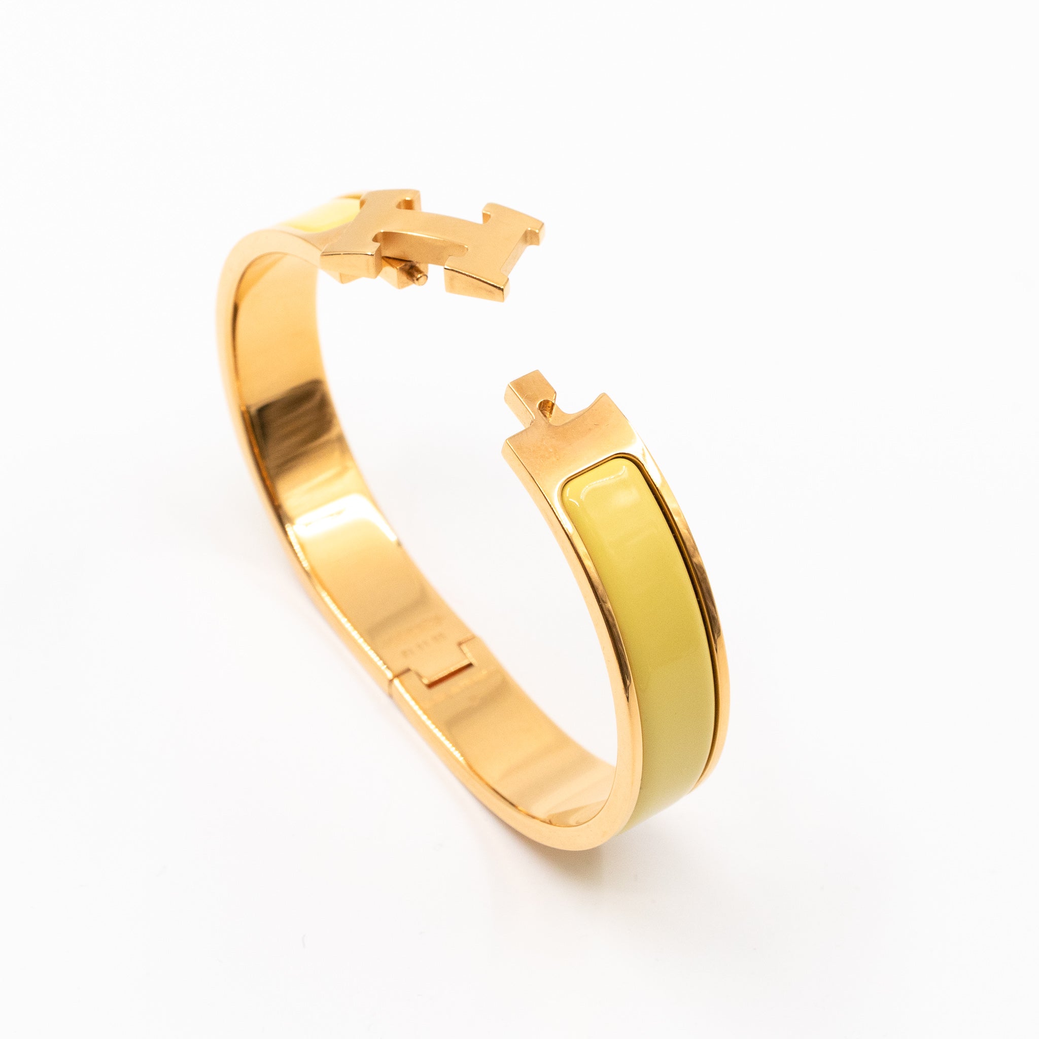 Clic H Bracelet Jaune Citron Gold