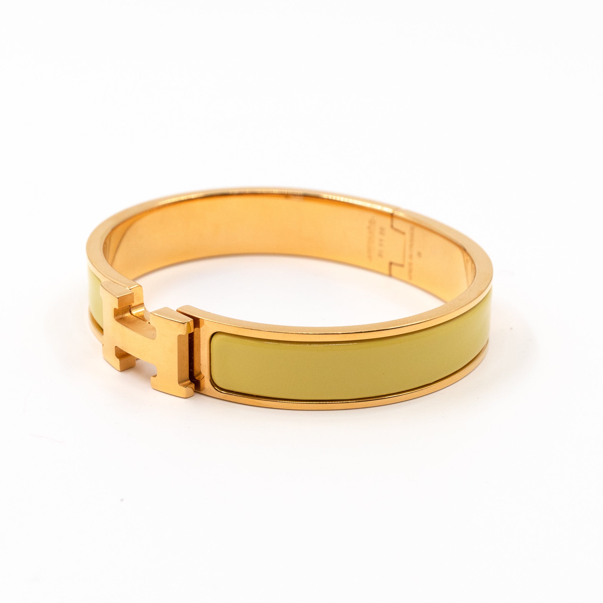 Clic H Bracelet Jaune Citron Gold