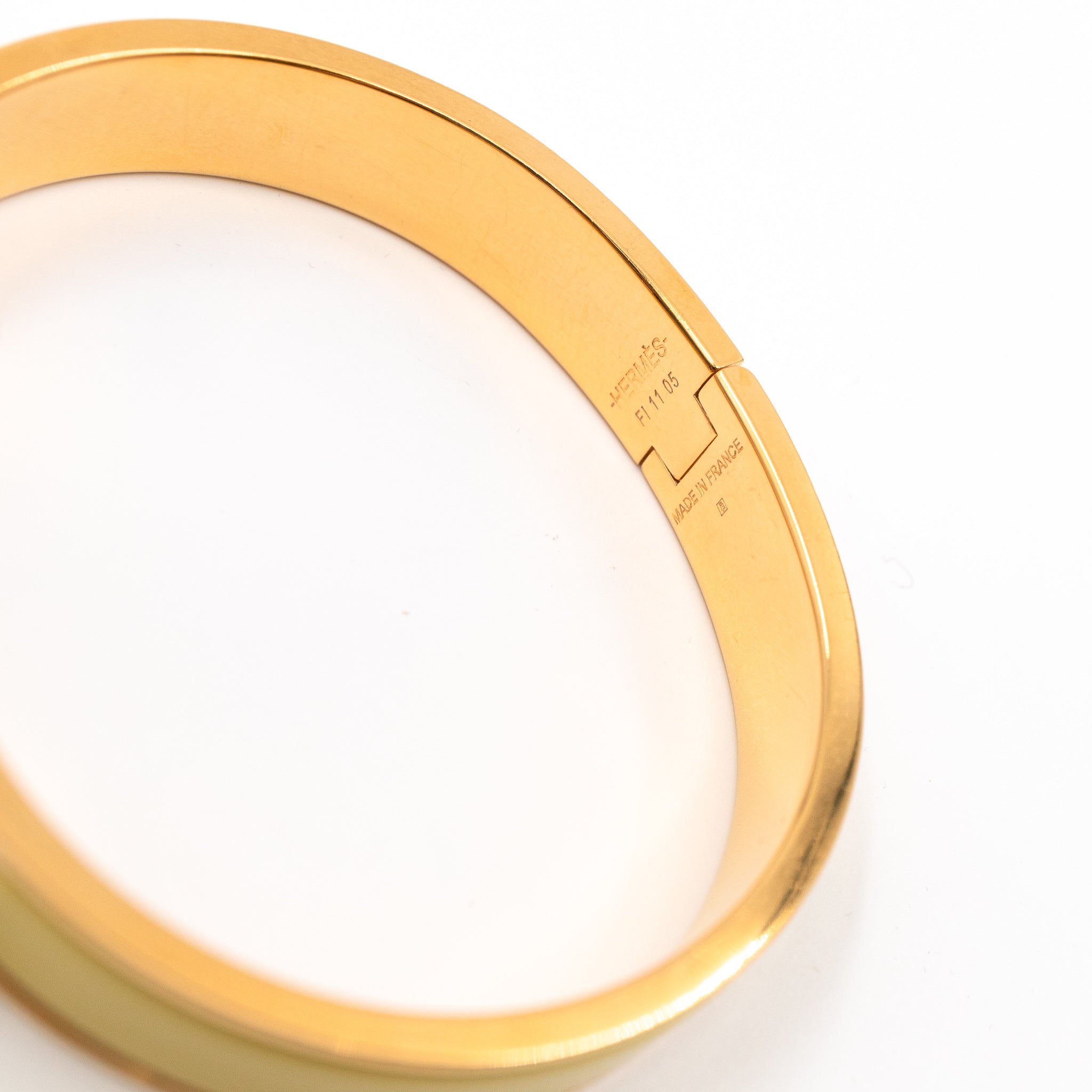 Clic H Bracelet Jaune Citron Gold