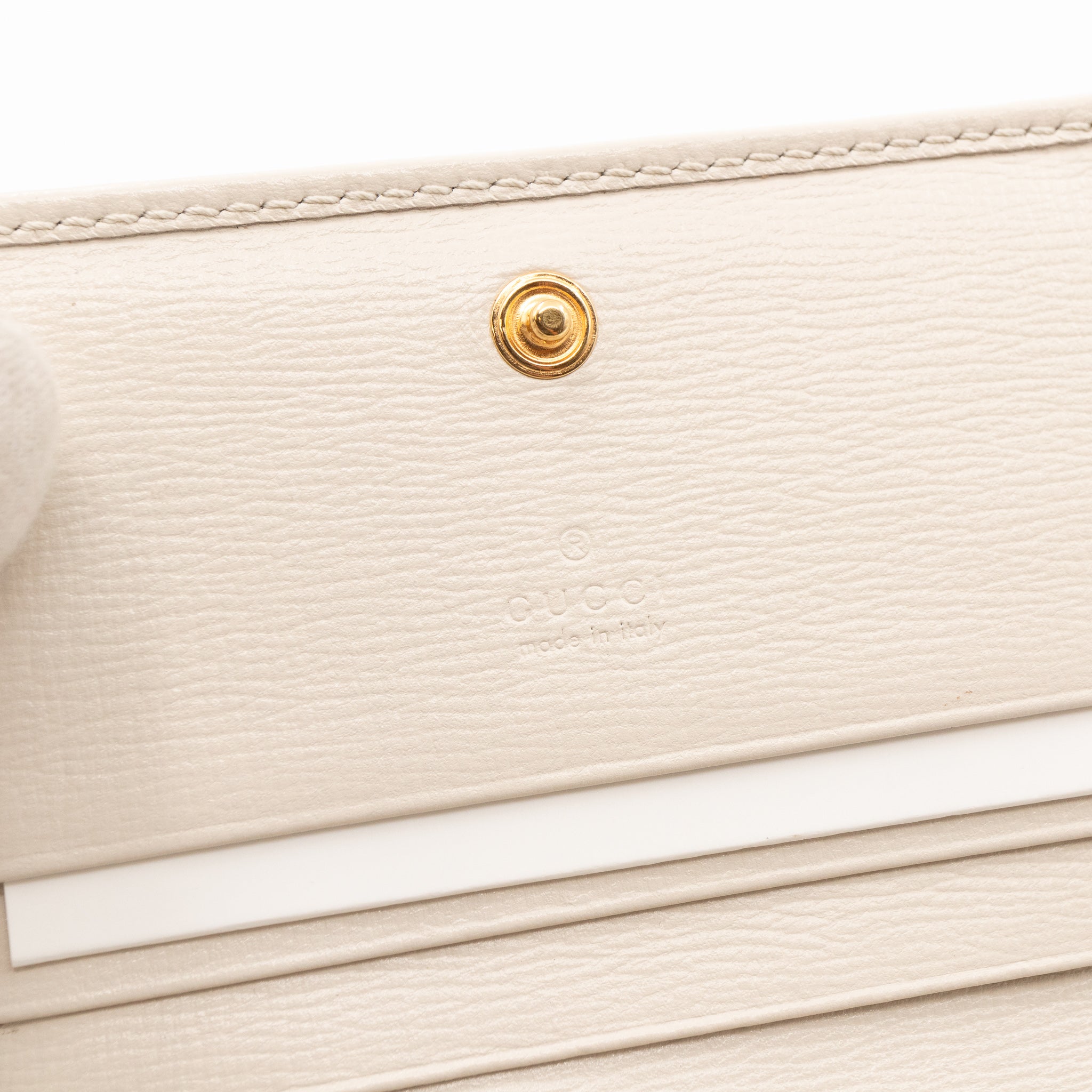 Horsebit 1955 Card Case GG Supreme White