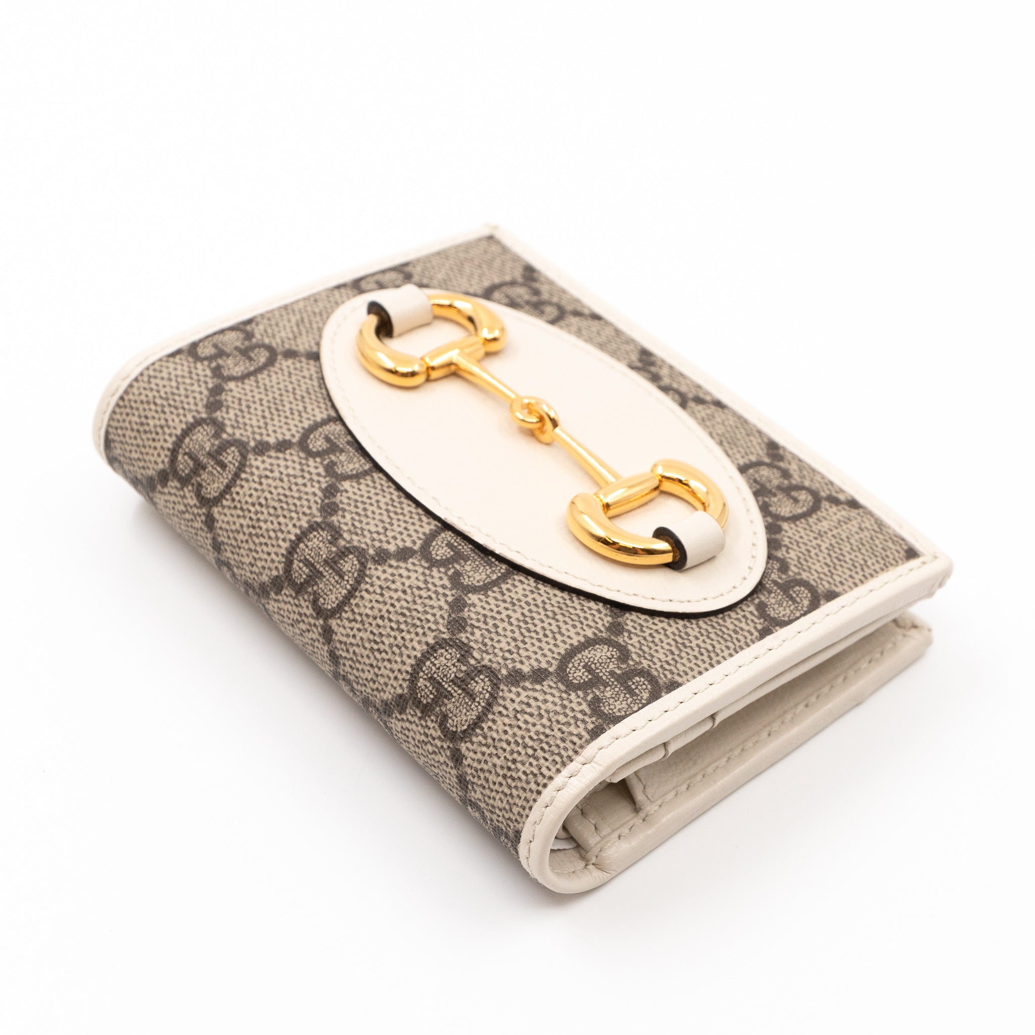 Horsebit 1955 Card Case GG Supreme White