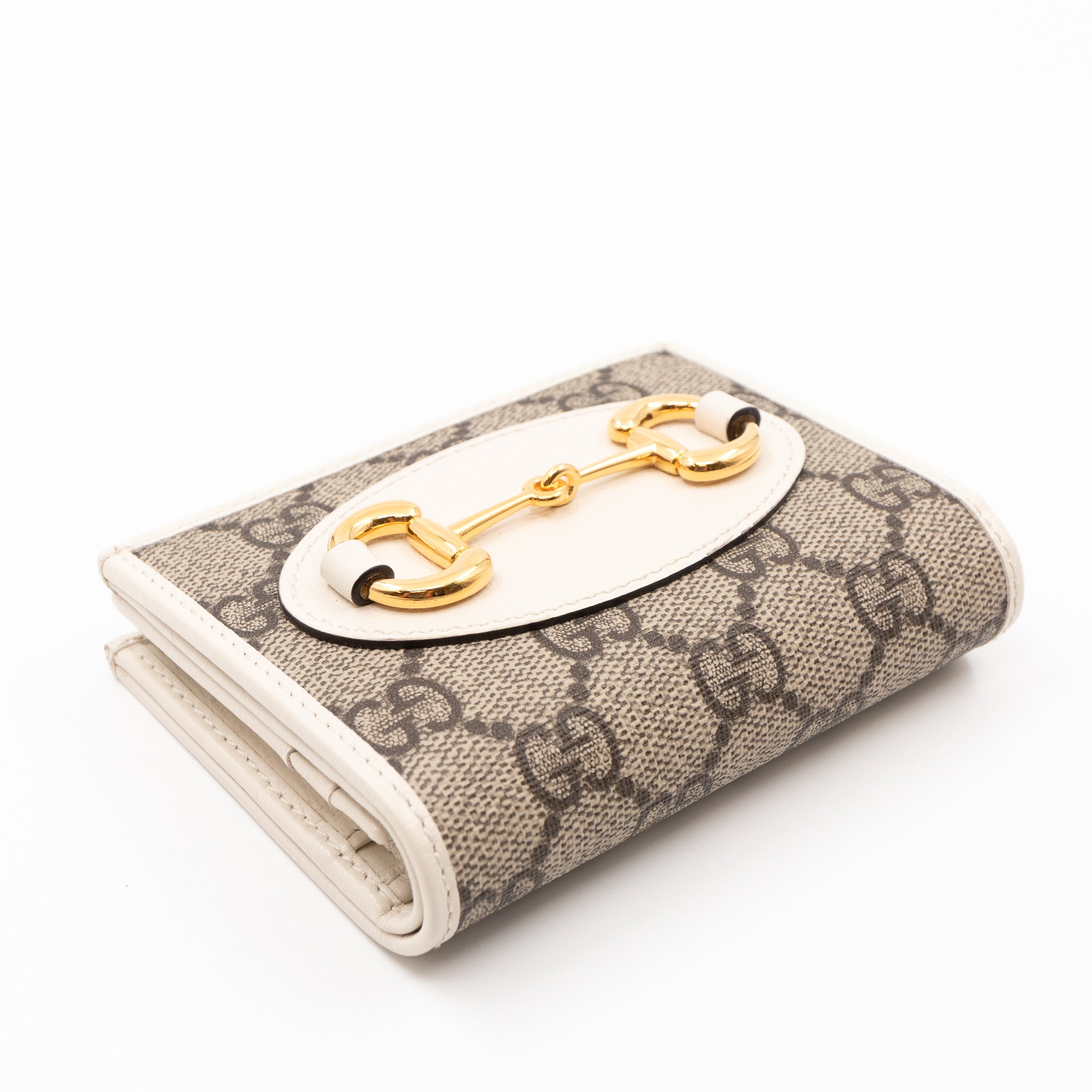 Horsebit 1955 Card Case GG Supreme White