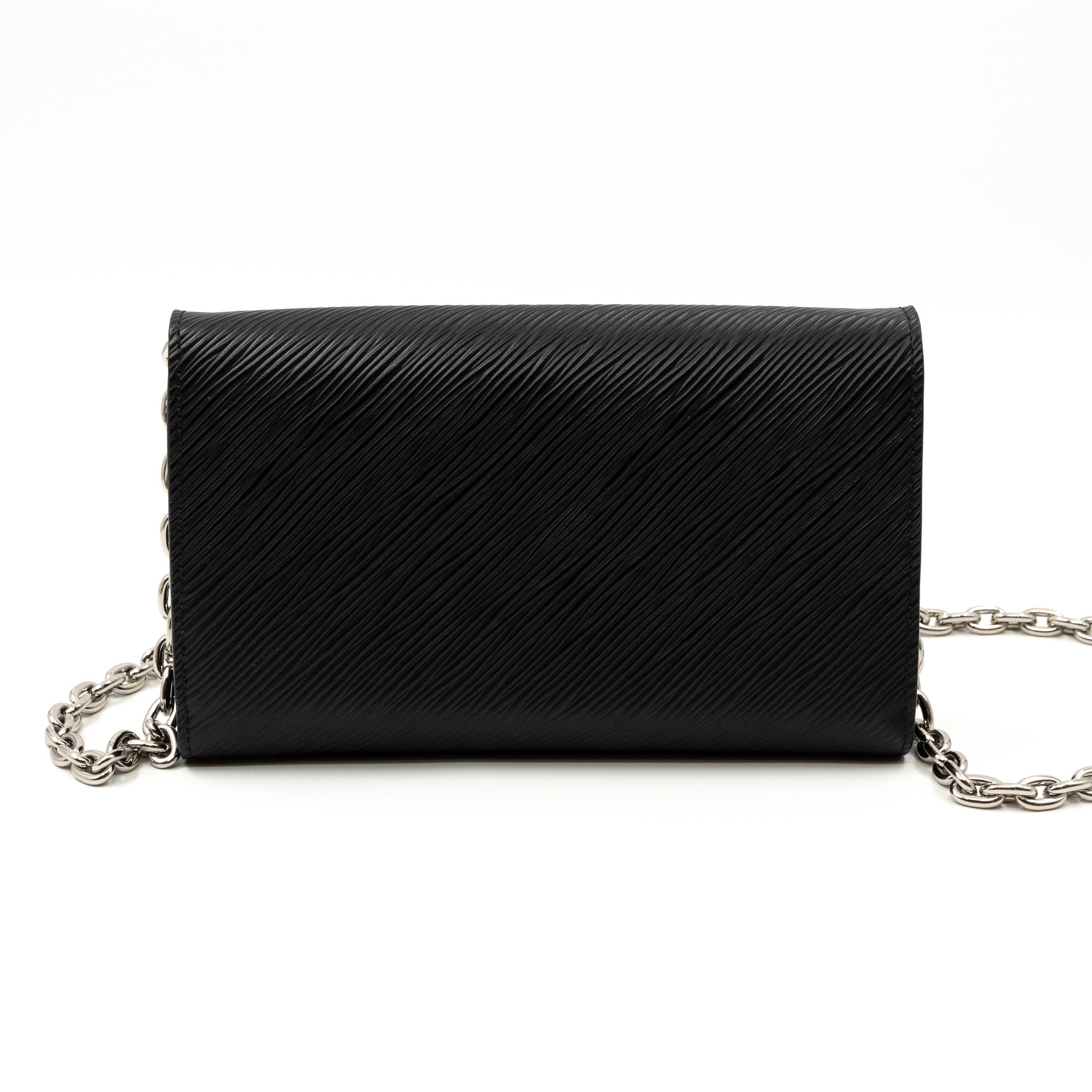 Twist Chain Wallet Epi Leather Black