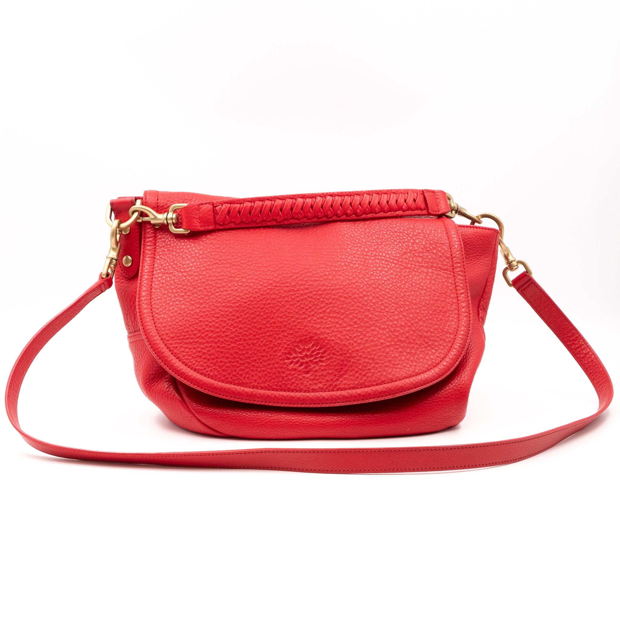 Effie Satchel Red Leather