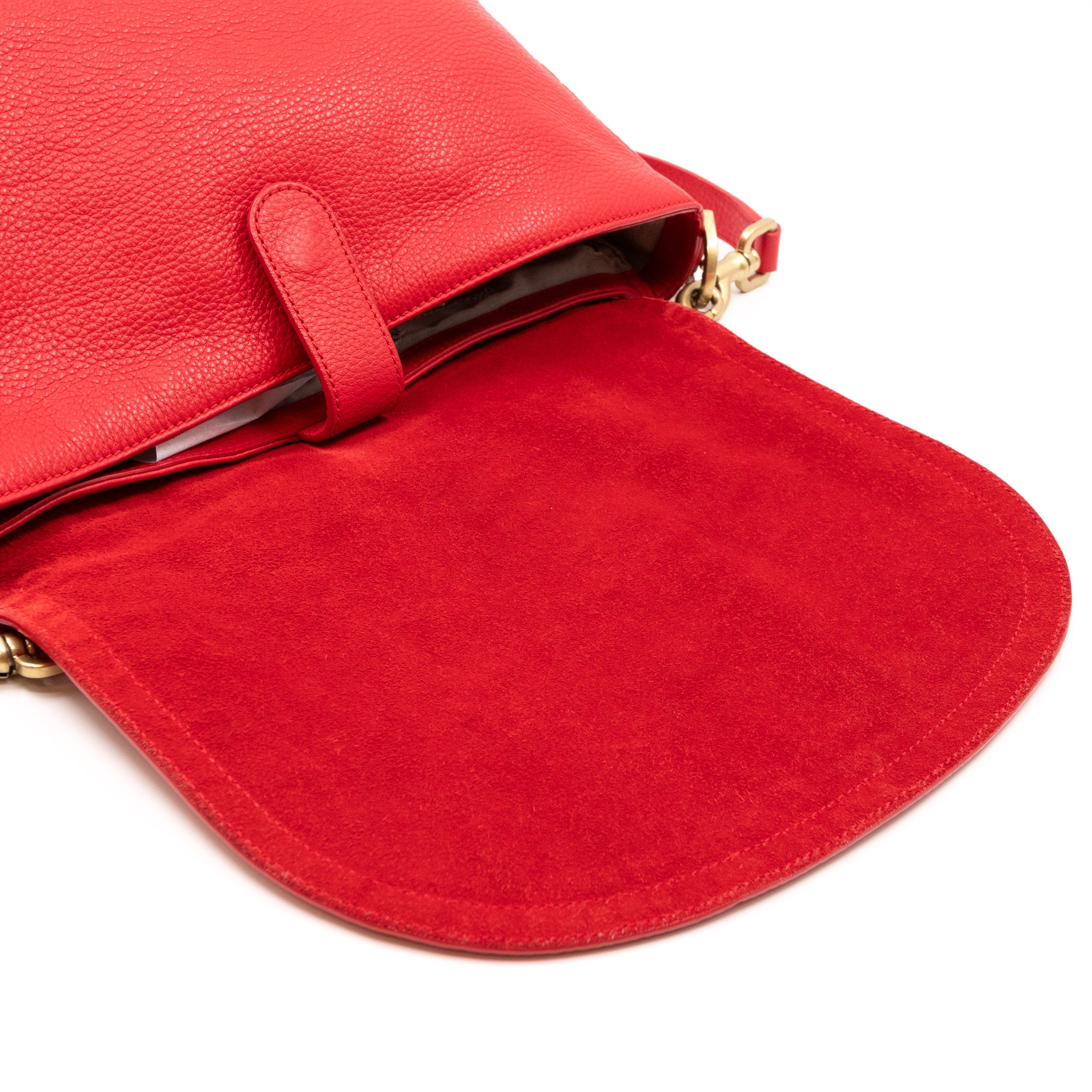 Effie Satchel Red Leather