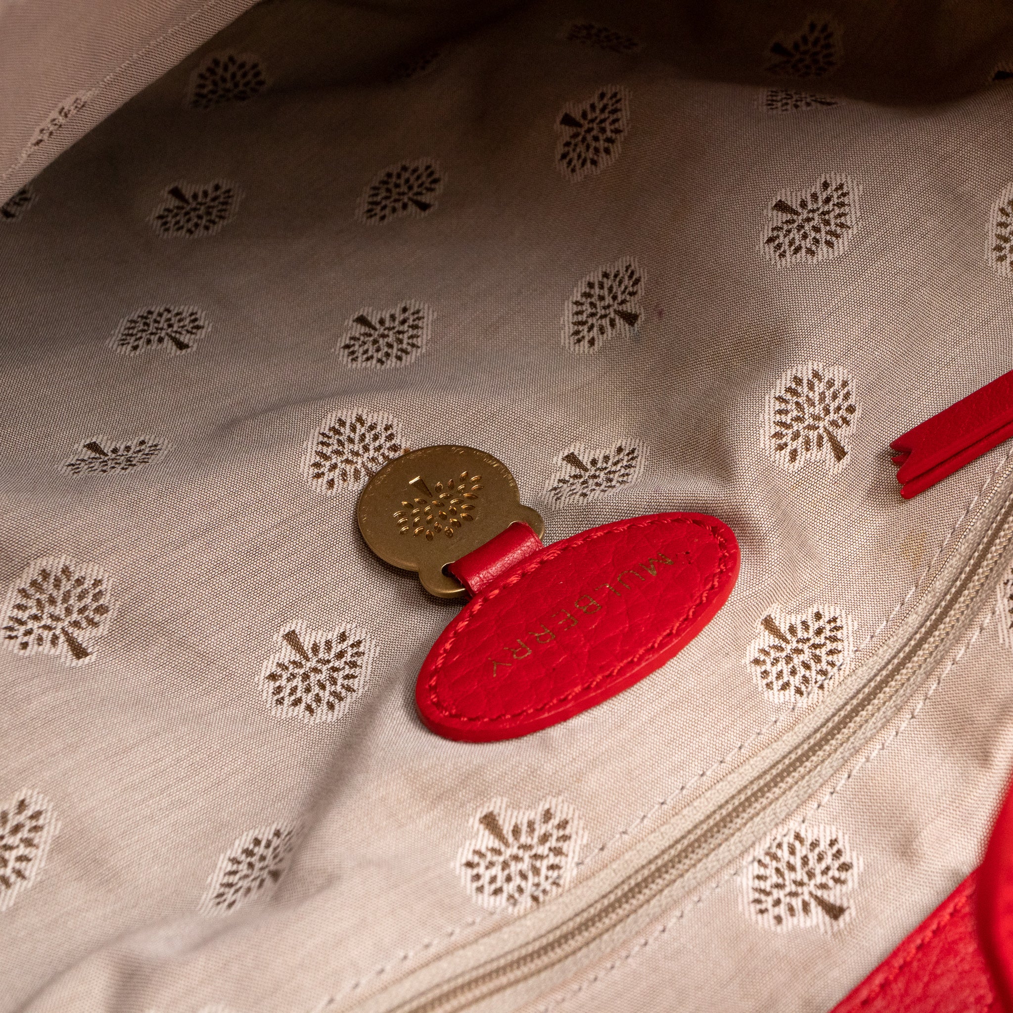 Effie Satchel Red Leather