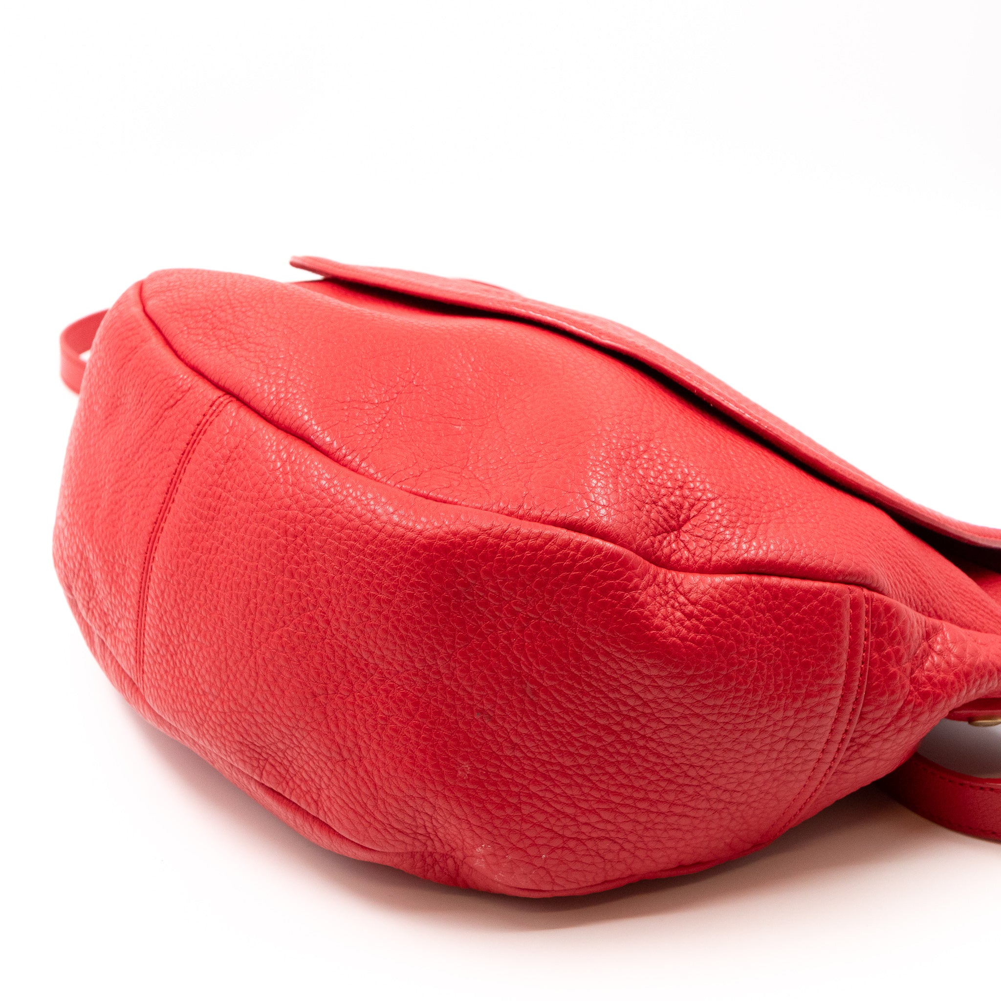 Effie Satchel Red Leather