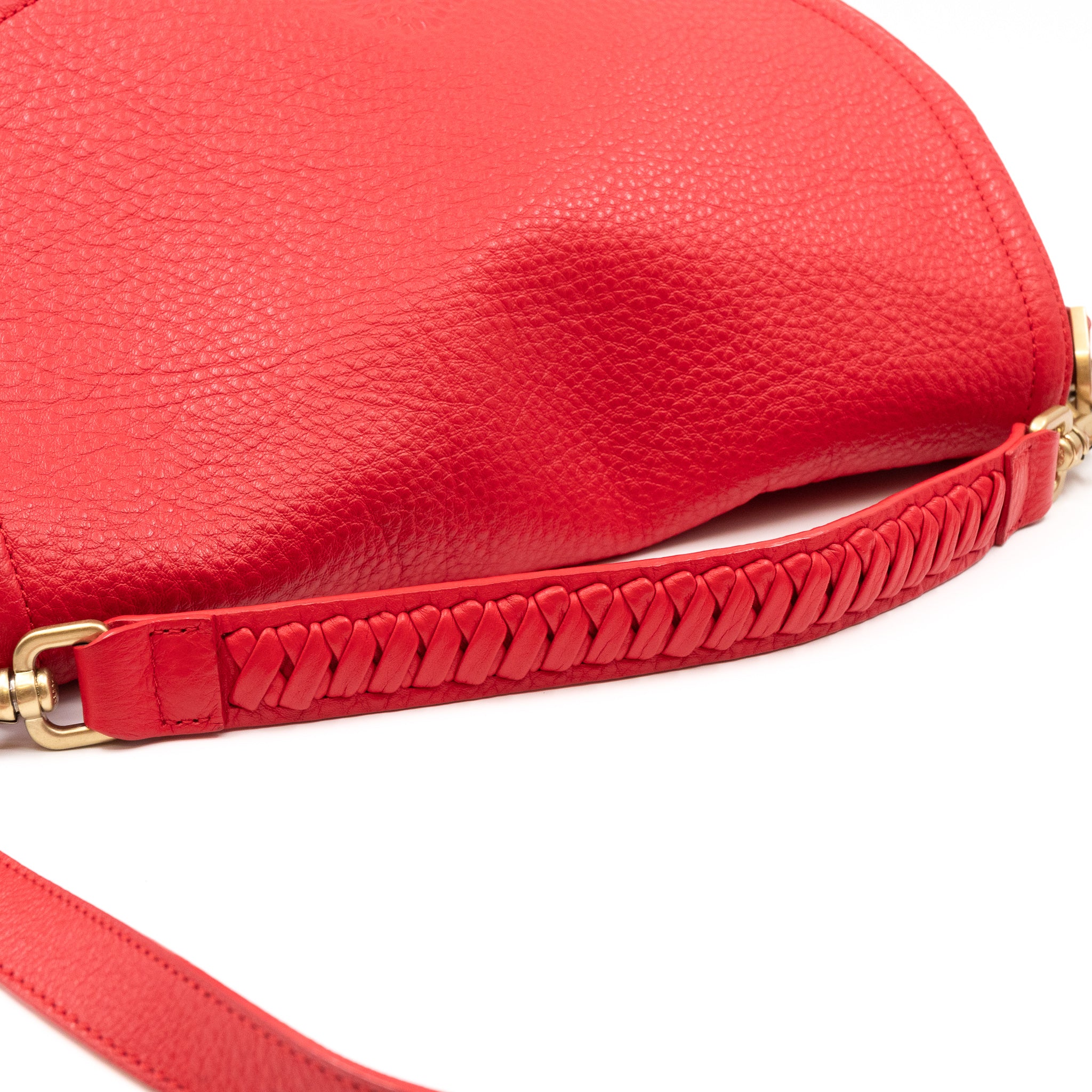 Effie Satchel Red Leather