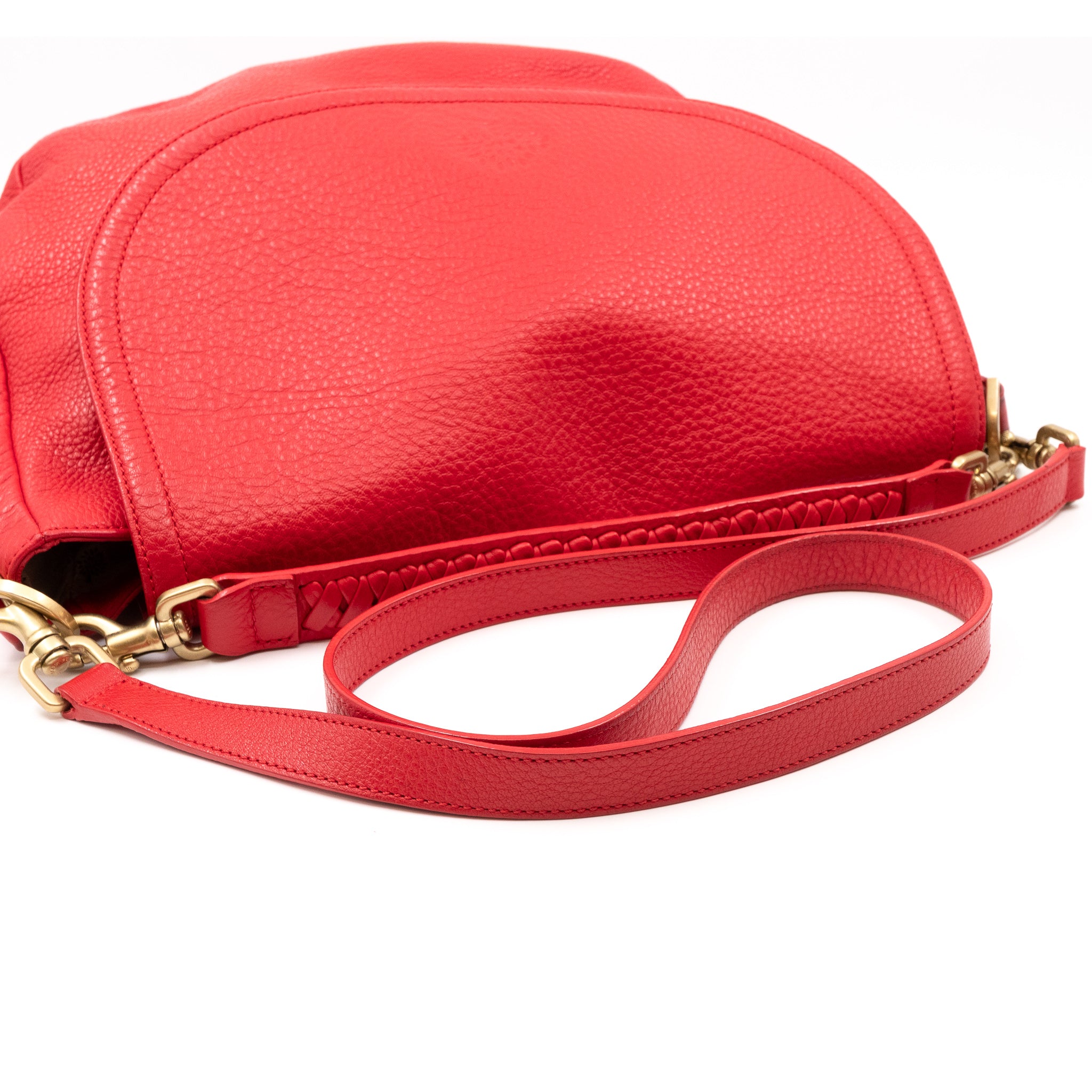 Effie Satchel Red Leather