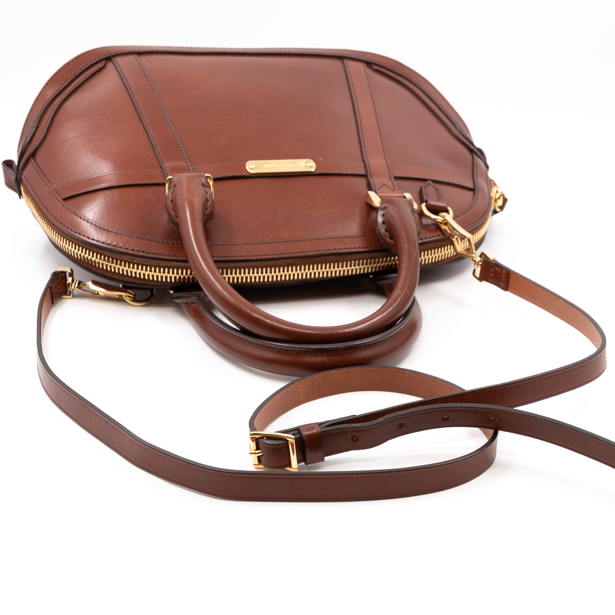 Bridle Handbag Brown Leather