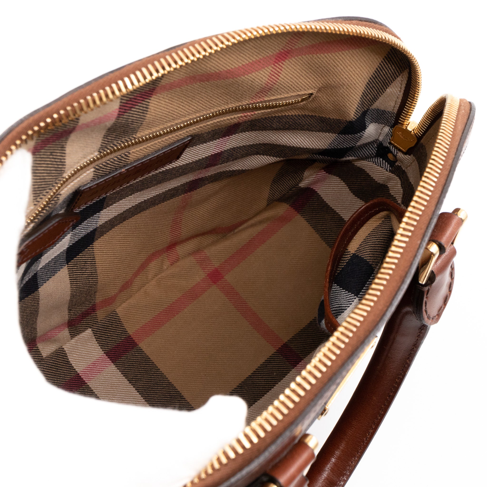 Bridle Handbag Brown Leather