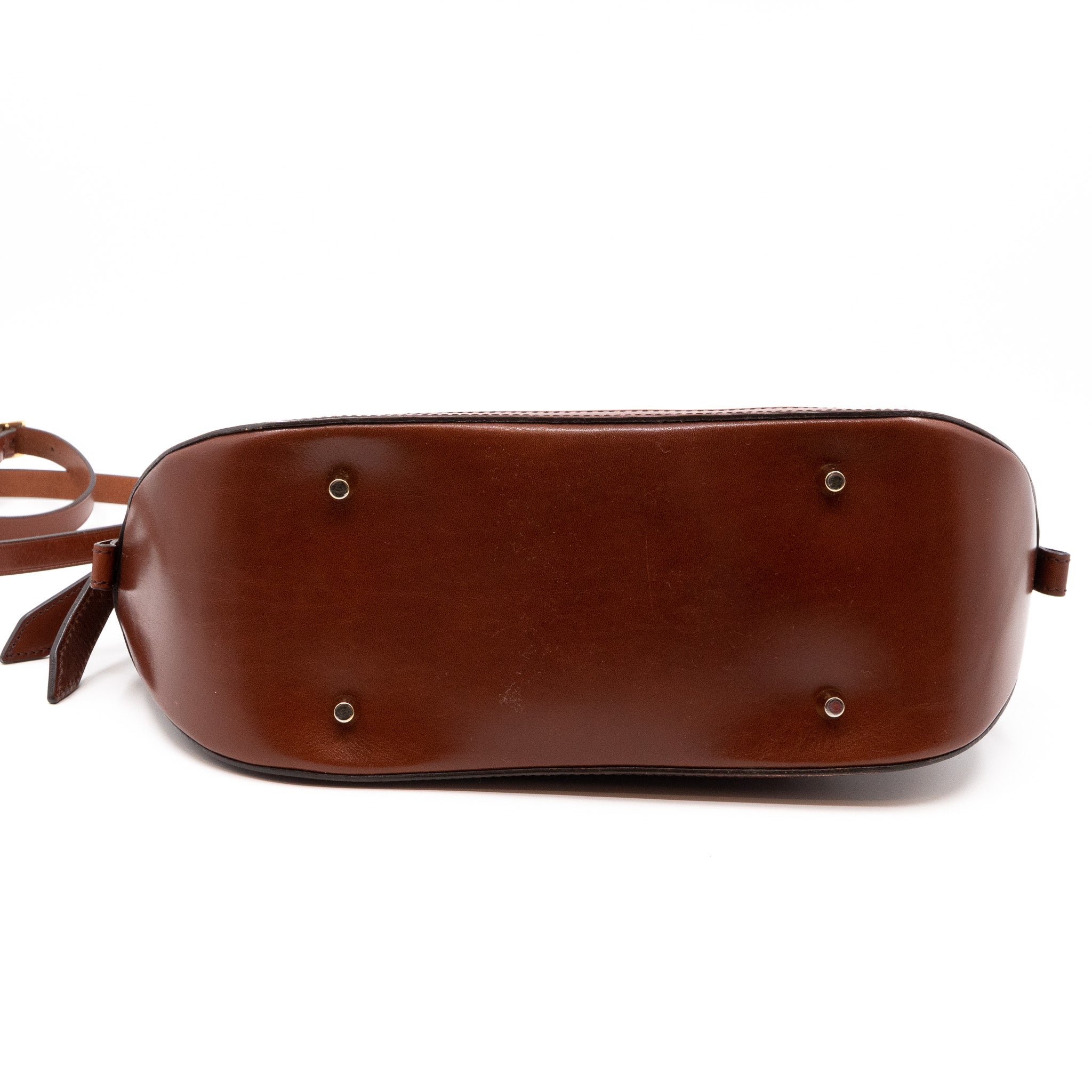 Bridle Handbag Brown Leather