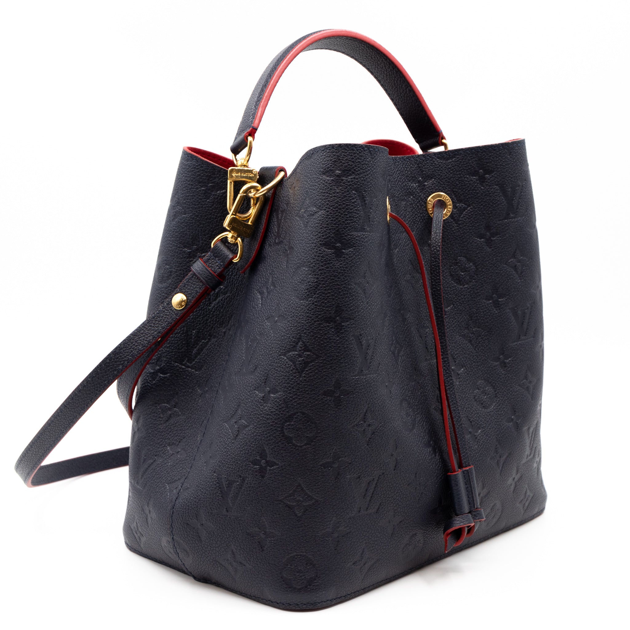 NéoNoé MM Monogram Empreinte Marine Rouge