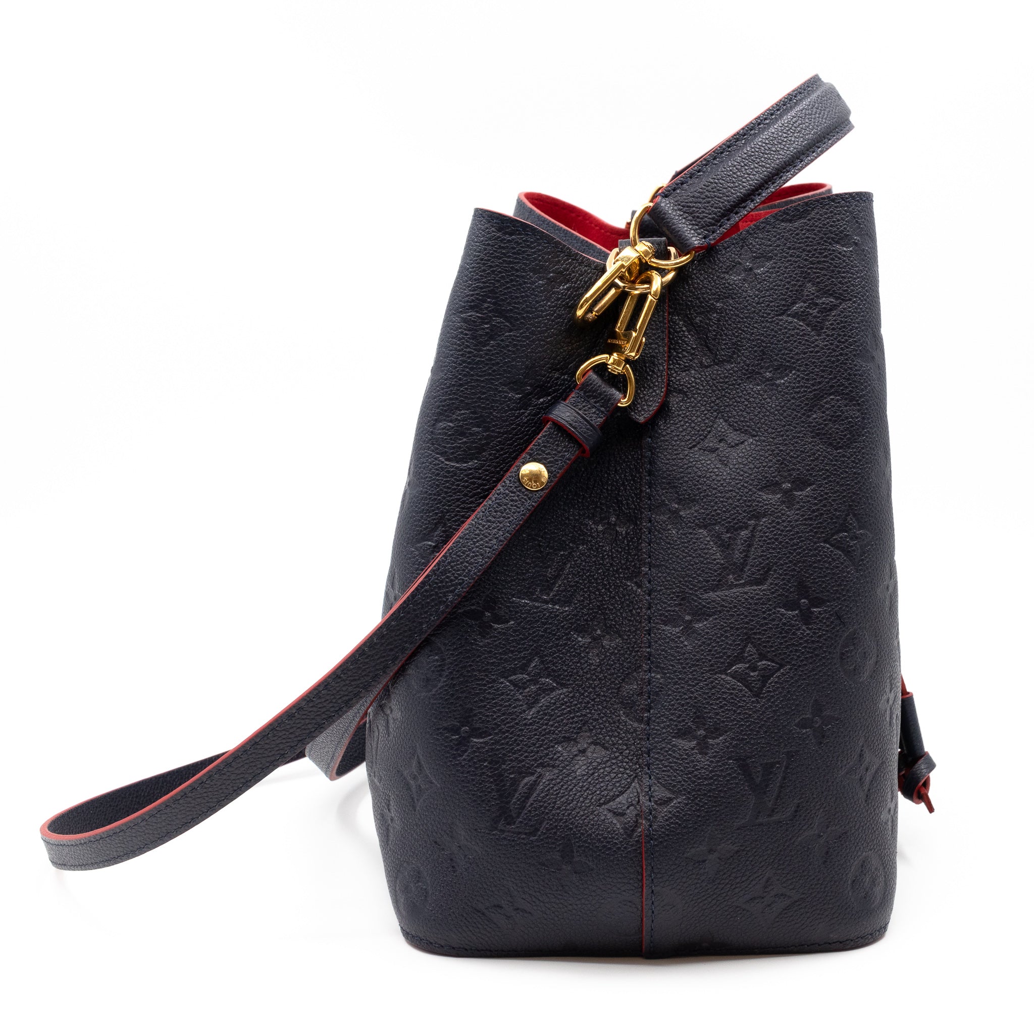 NéoNoé MM Monogram Empreinte Marine Rouge