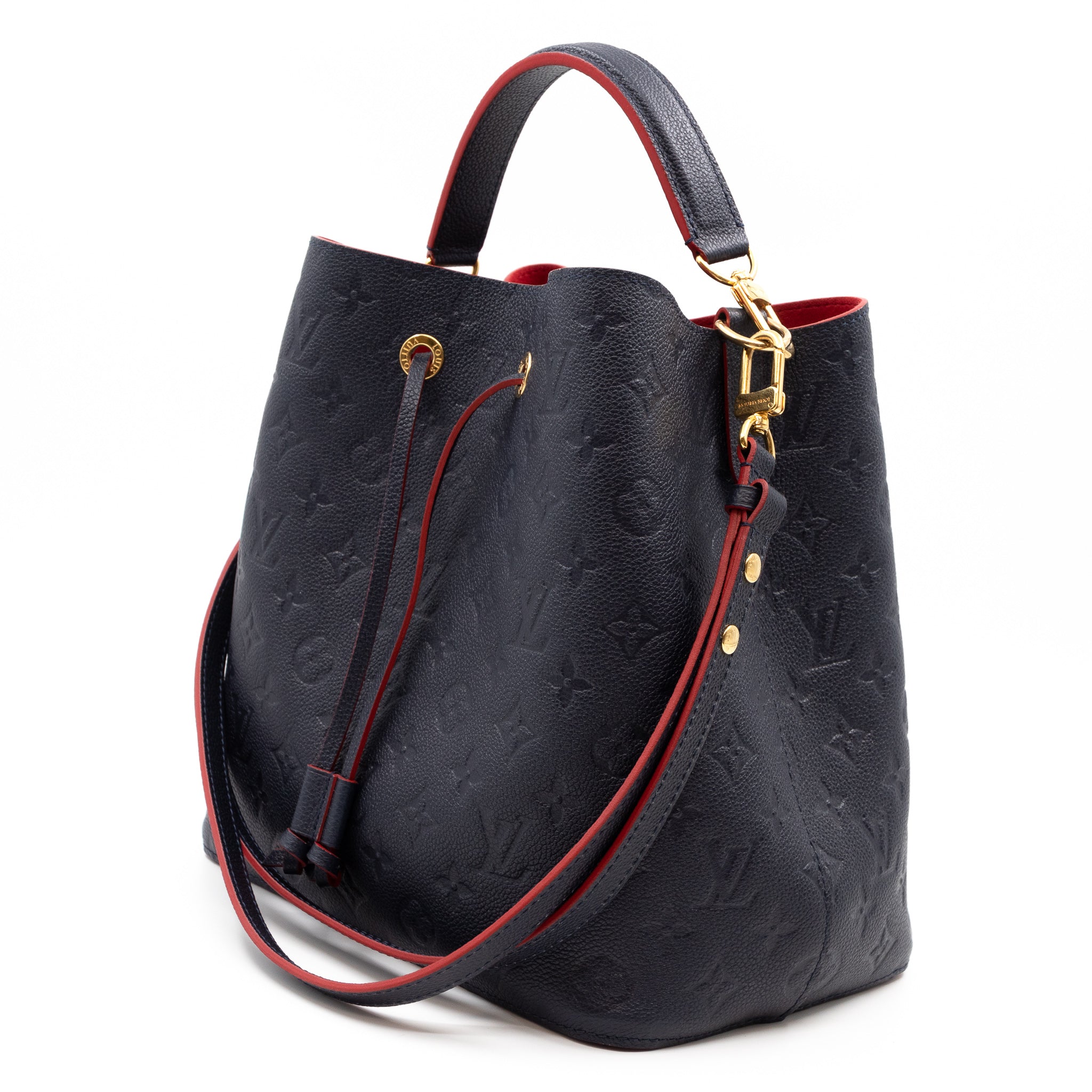 NéoNoé MM Monogram Empreinte Marine Rouge