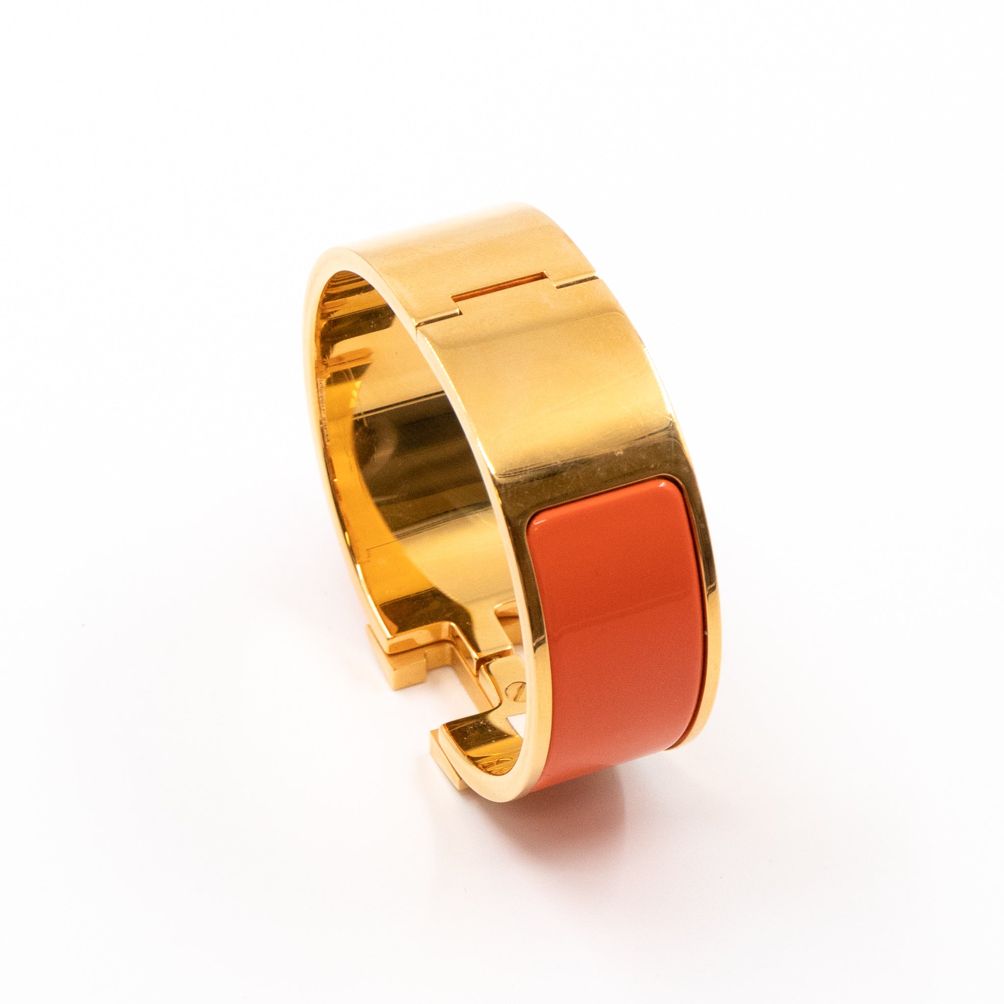 Clic Clac H Bracelet Orange Gold