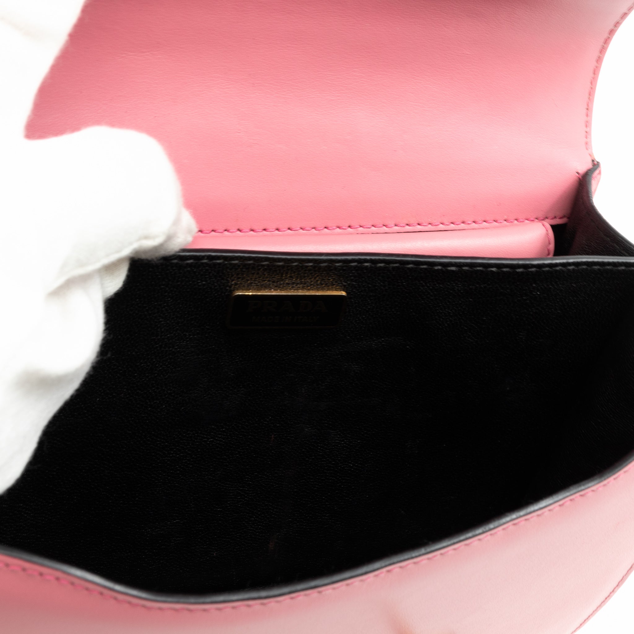 Cahier Light Pink & Black Leather
