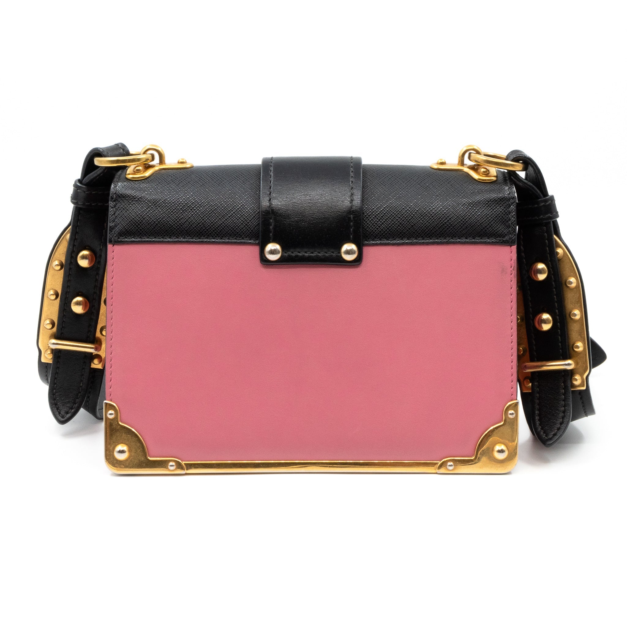 Cahier Light Pink & Black Leather