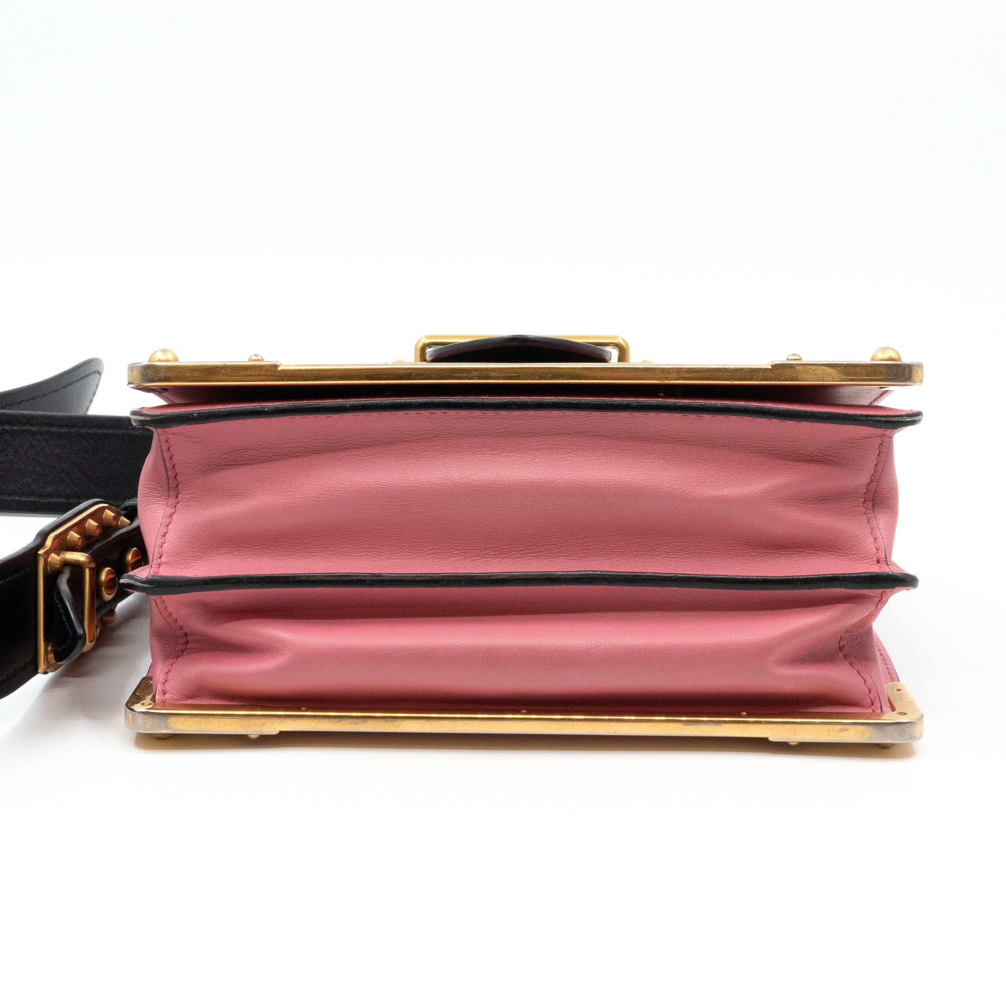 Cahier Light Pink & Black Leather