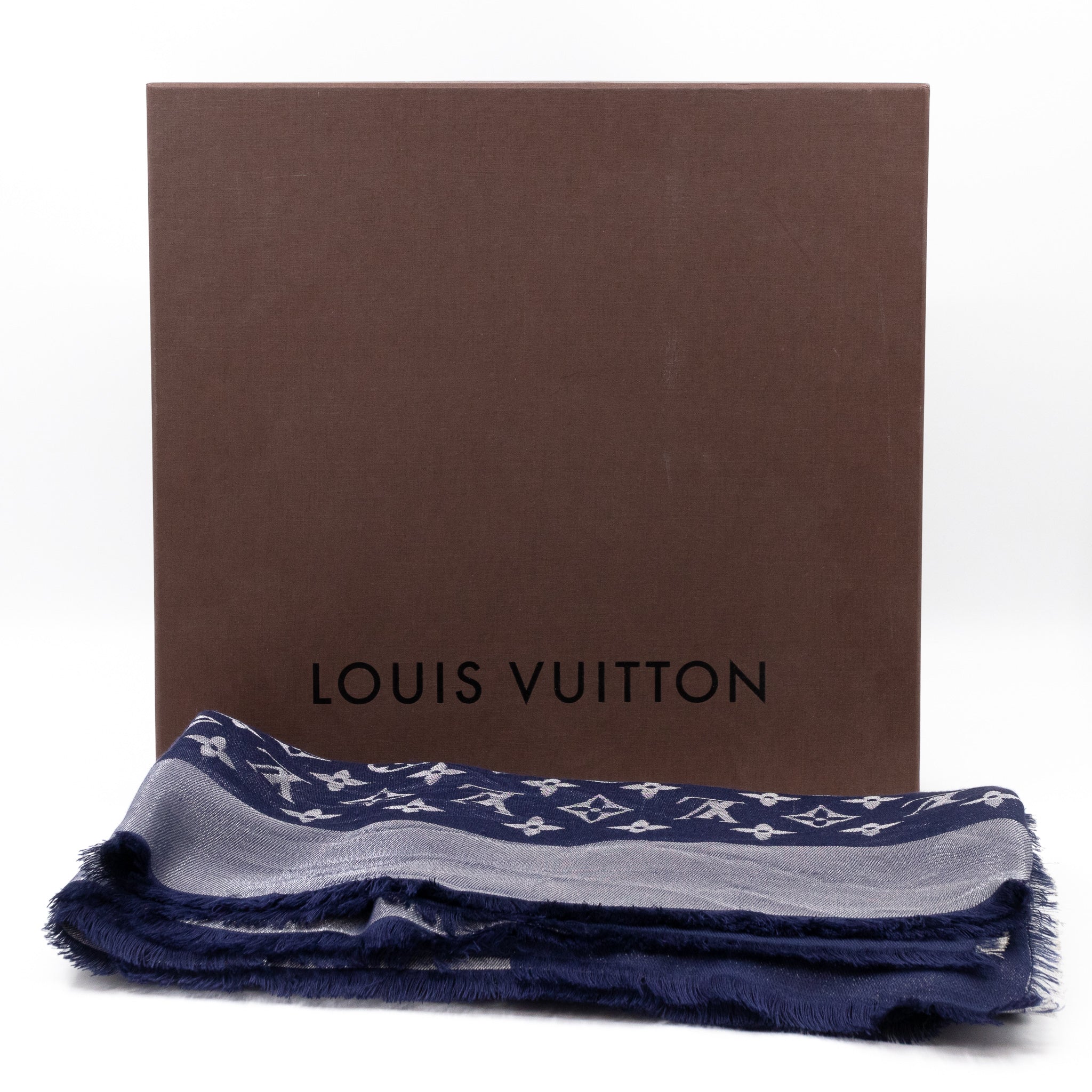 Louis Vuitton - Sore Blue Shine Monogram Classic Shawl