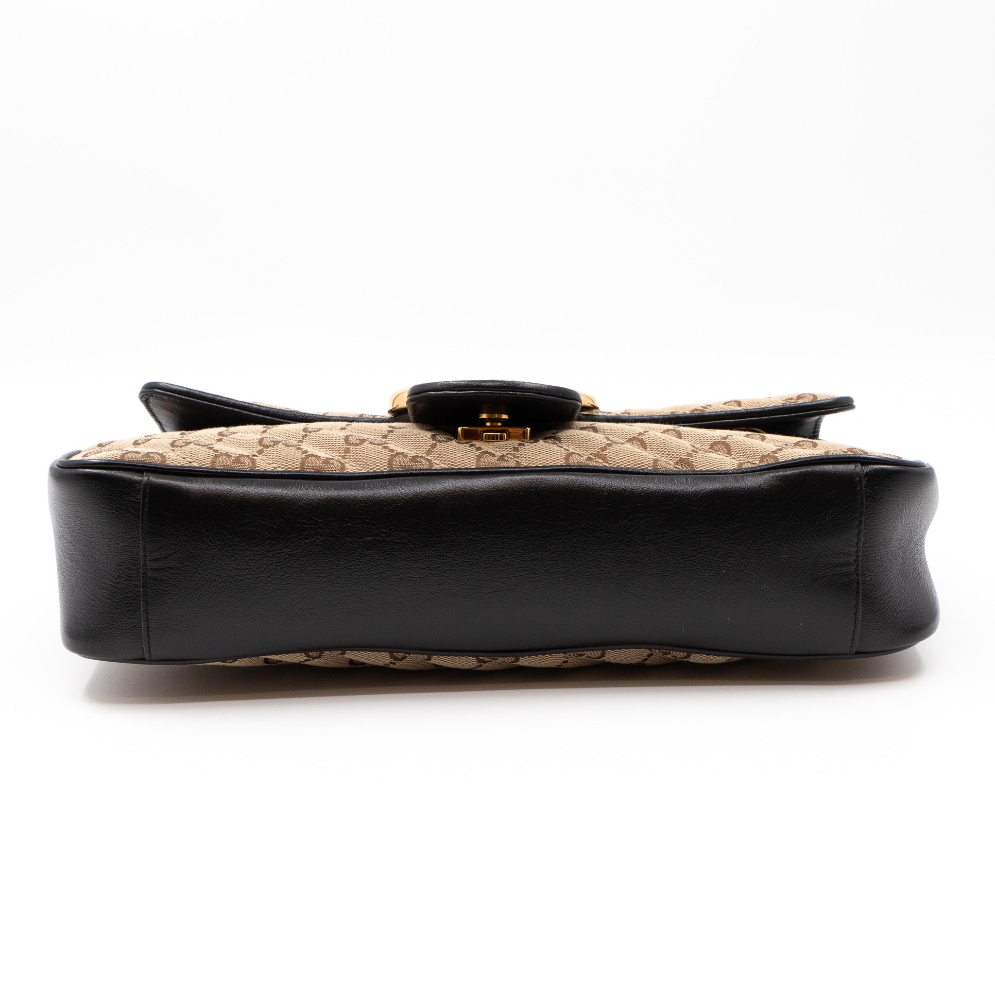 GG Marmont Medium Shoulder Bag Beige Canvas