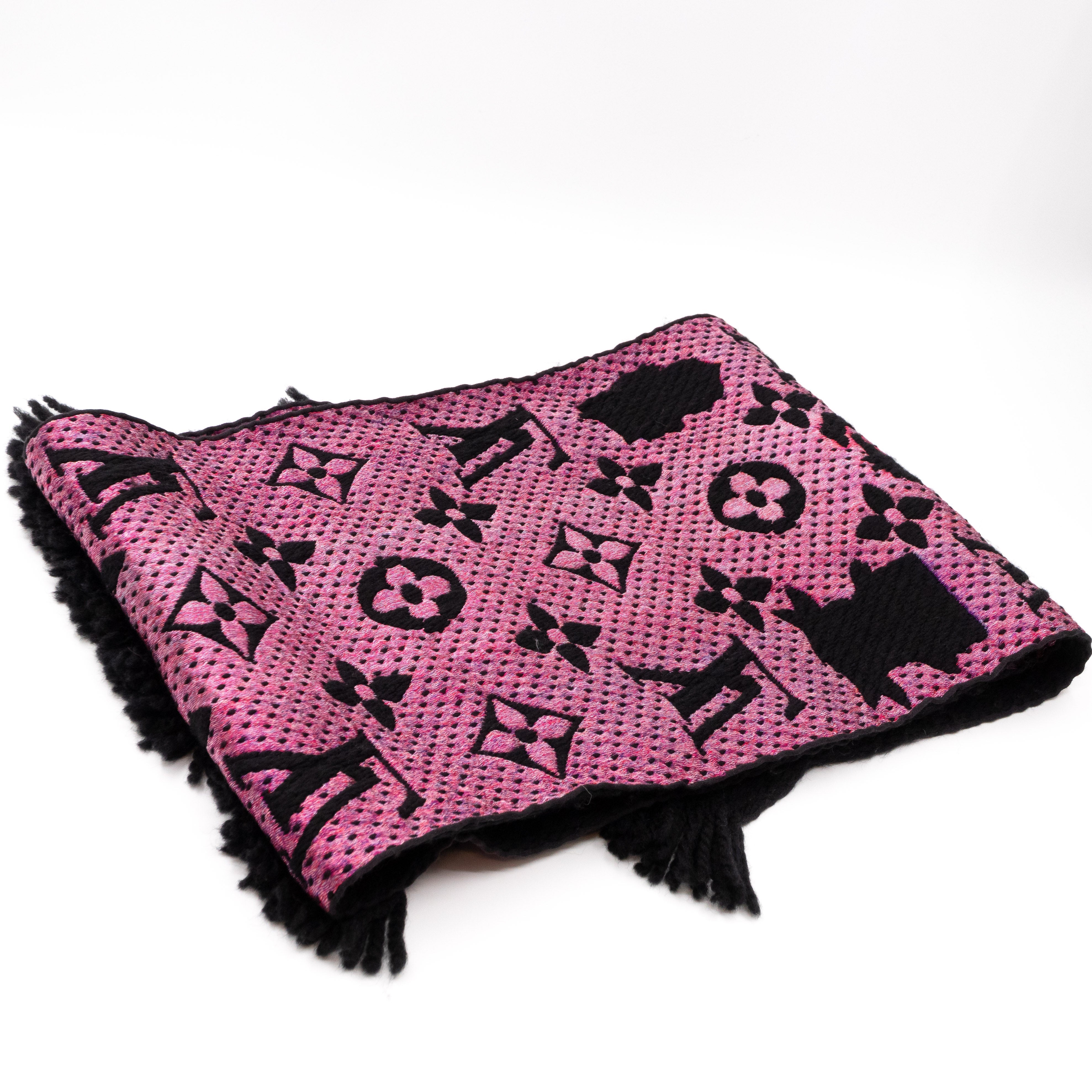 Logomania Superstition Scarf Black