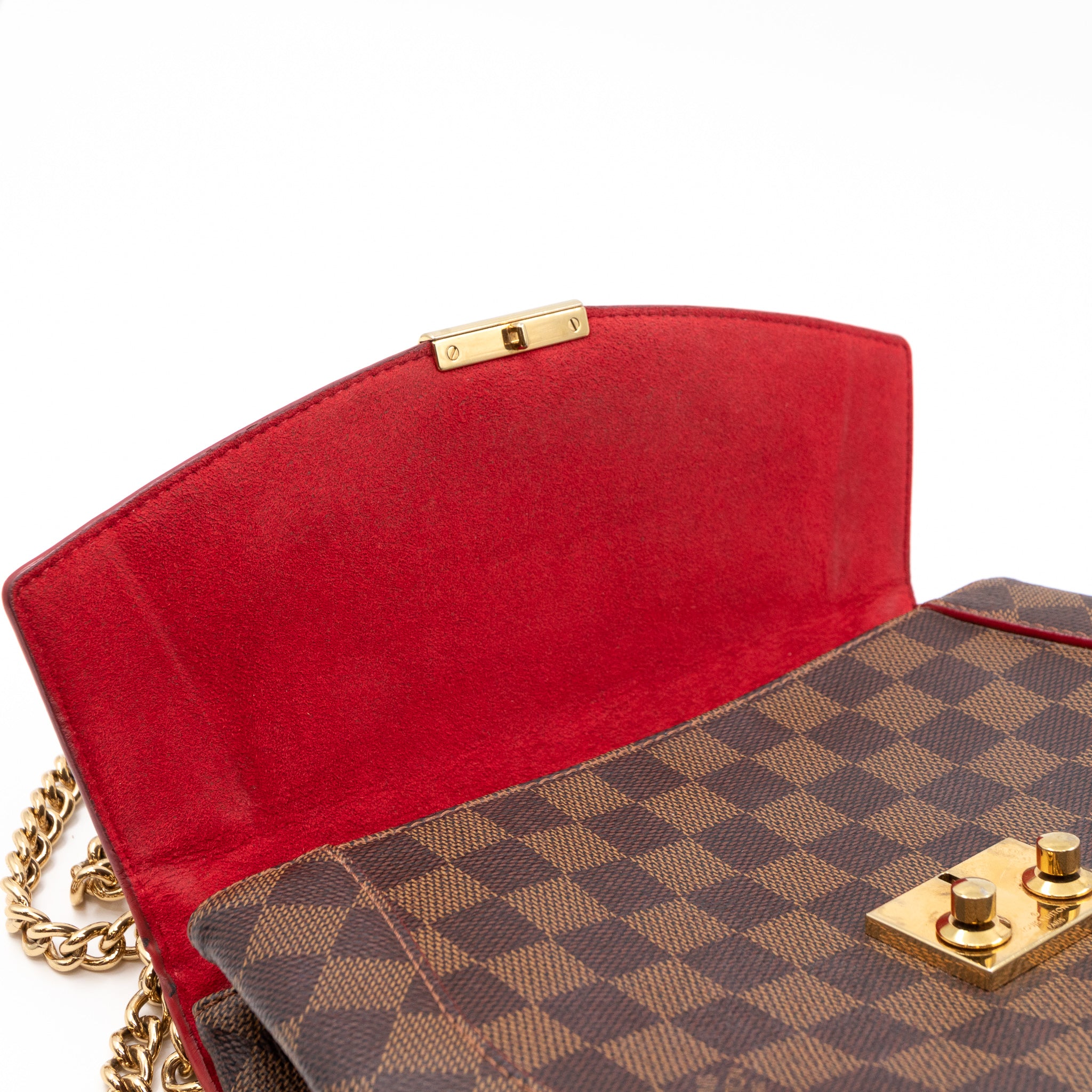Caissa Chain Clutch Damier Ebene