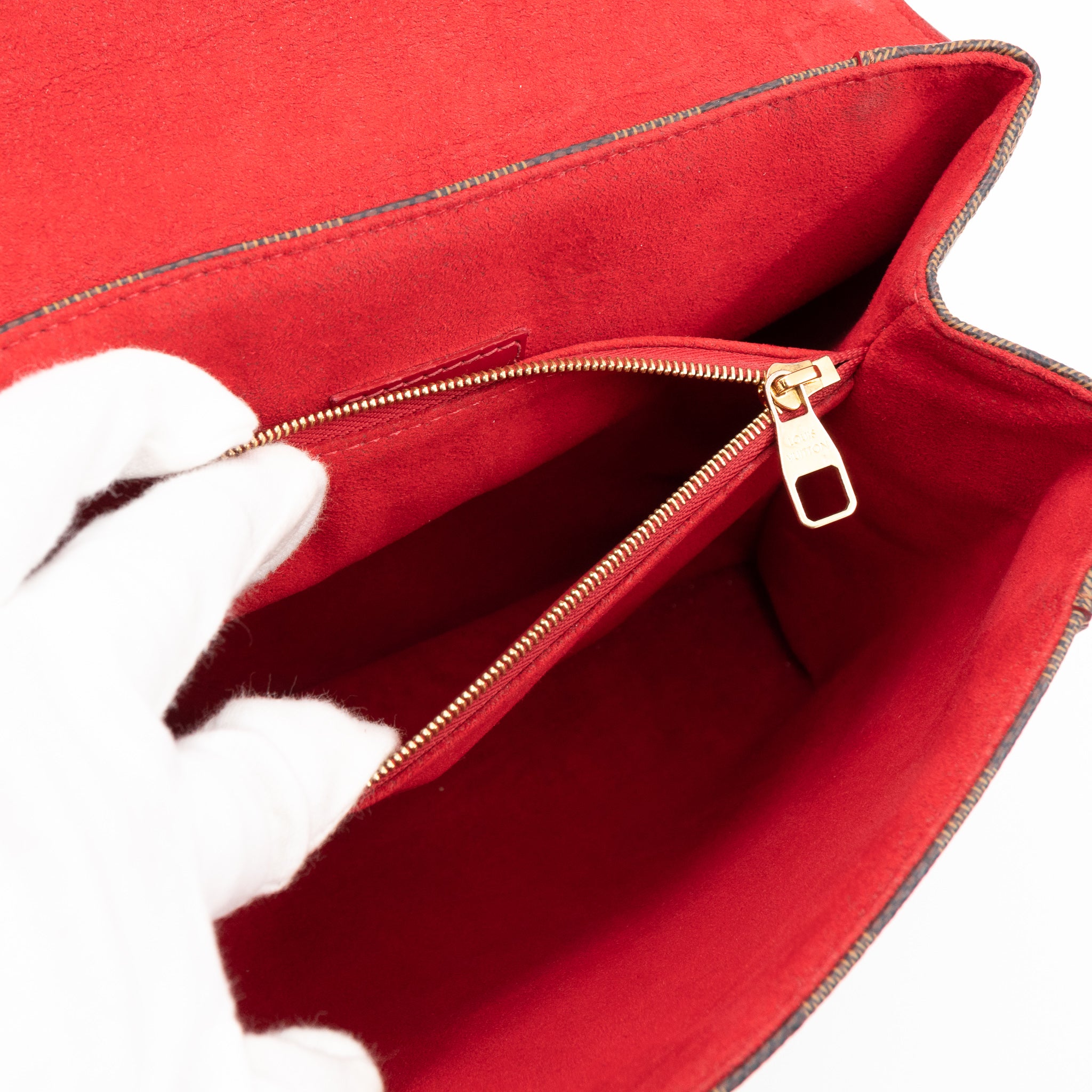 Caissa Chain Clutch Damier Ebene