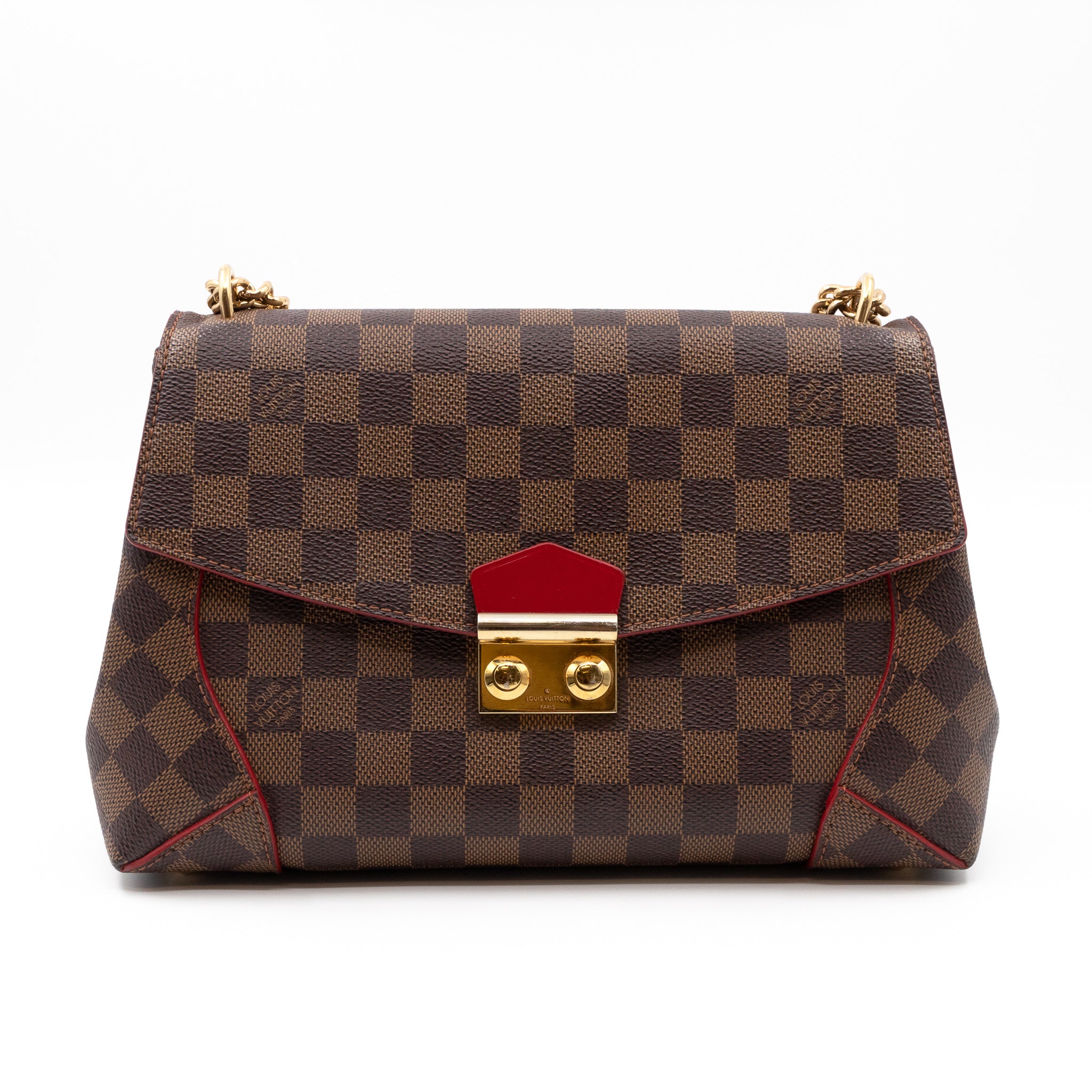 Caissa Chain Clutch Damier Ebene