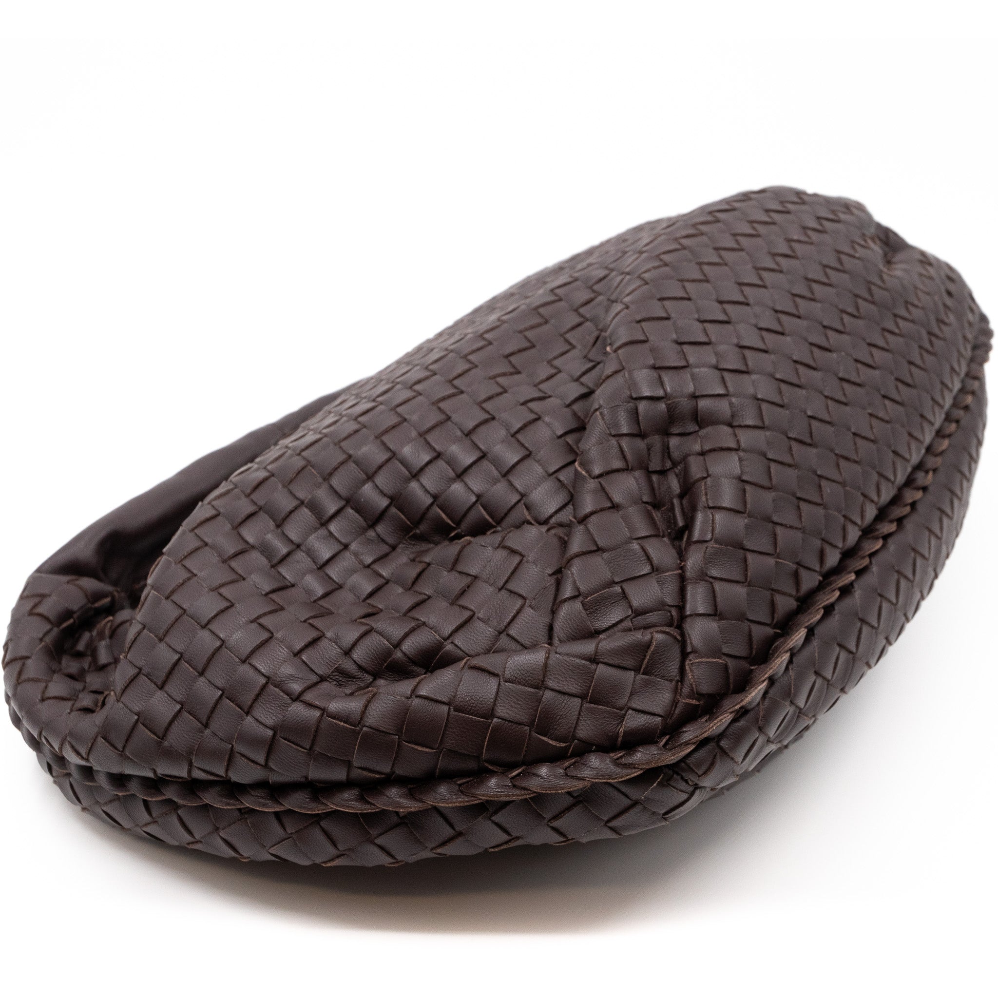 Veneta Hobo Shoulder Bag Intrecciato Brown