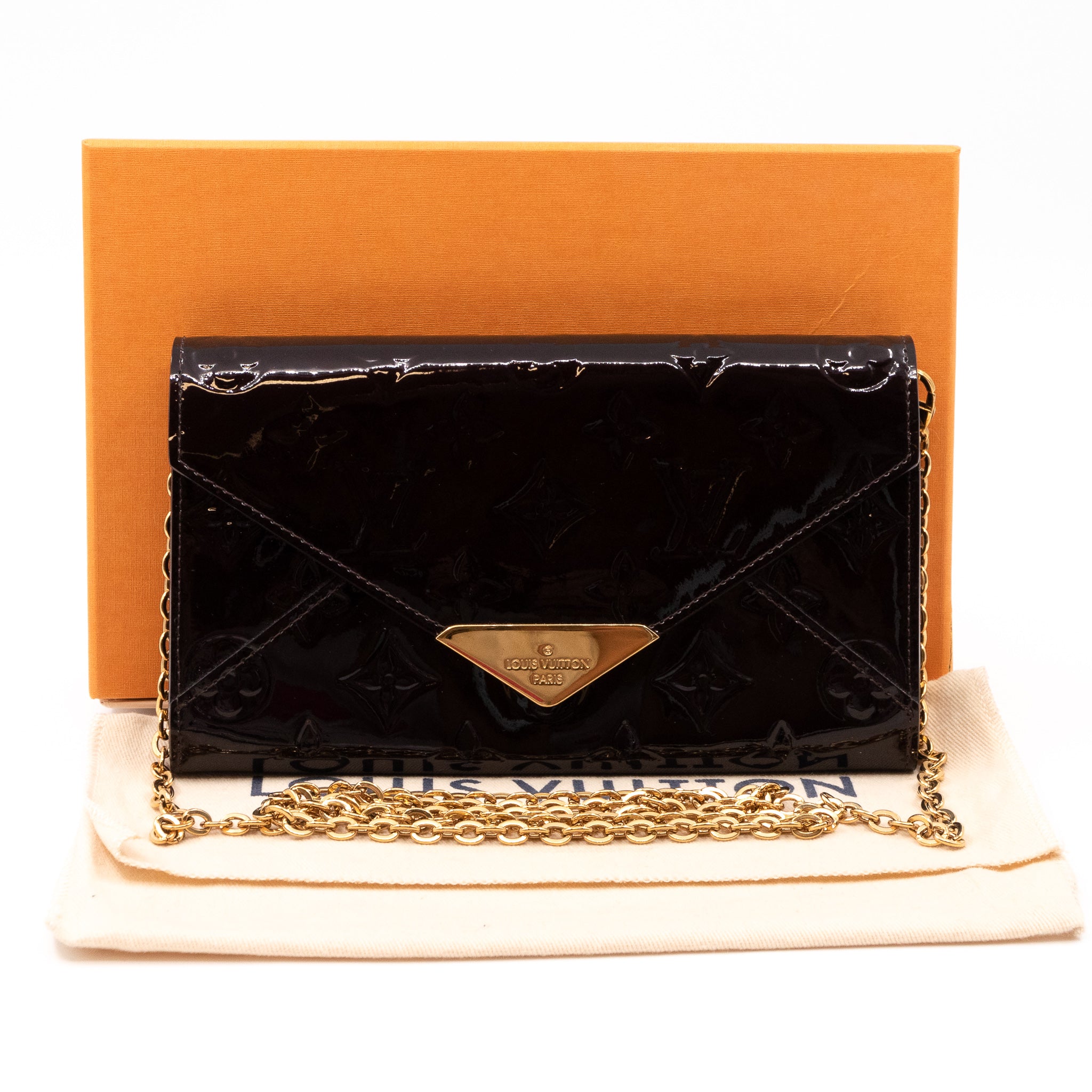 Mira Chain Clutch Vernis Amarante