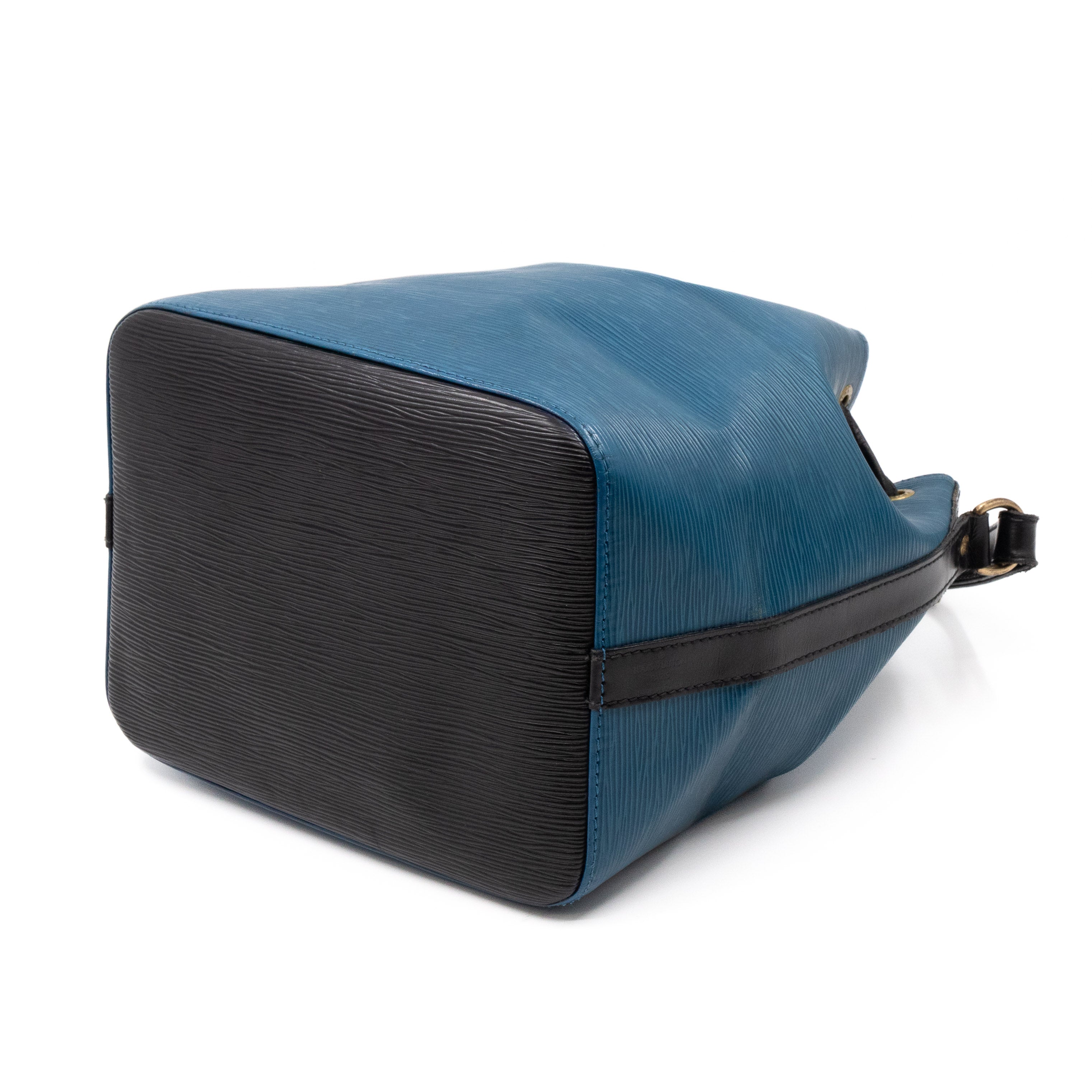 Petit Noe Epi Leather Blue & Black