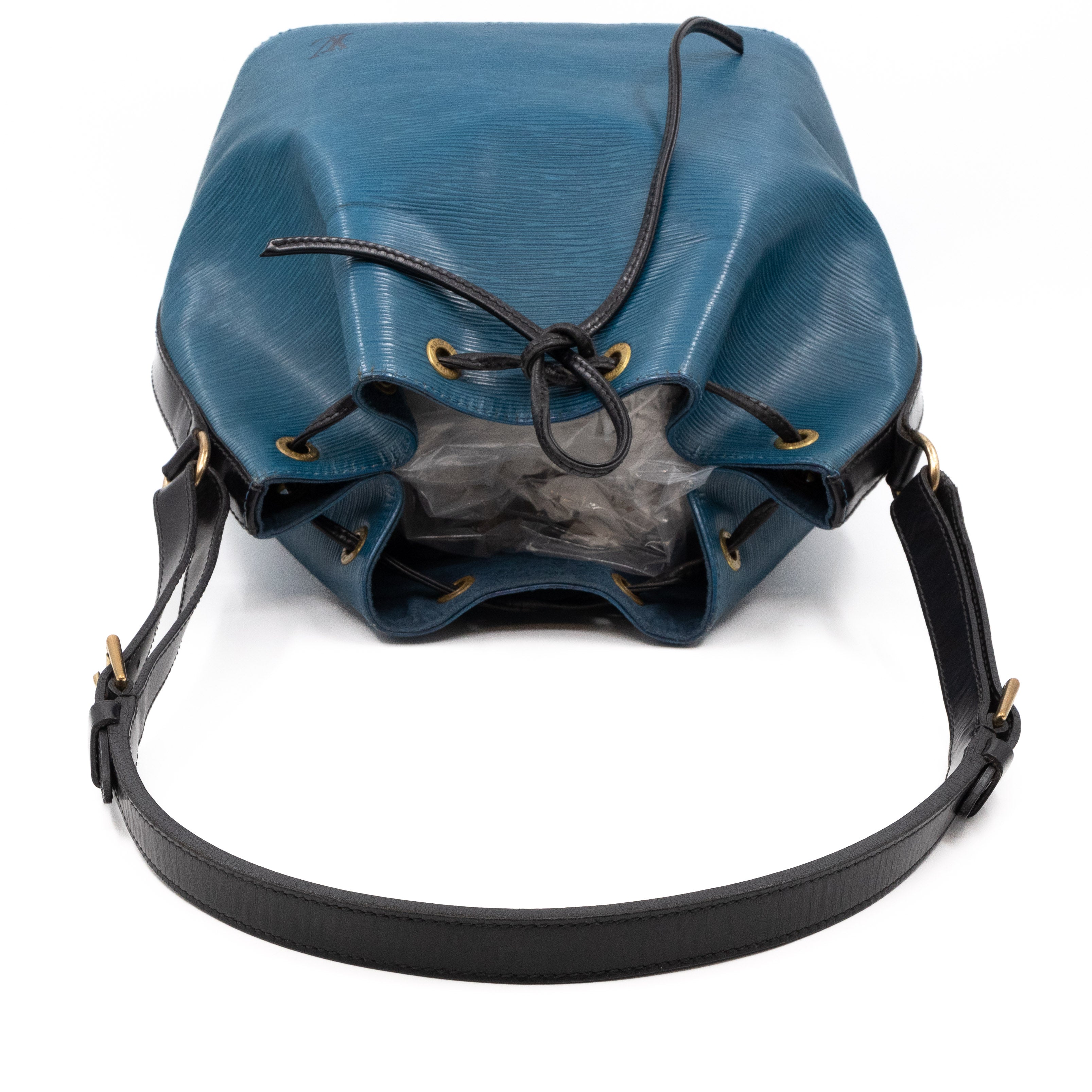 Petit Noe Epi Leather Blue & Black